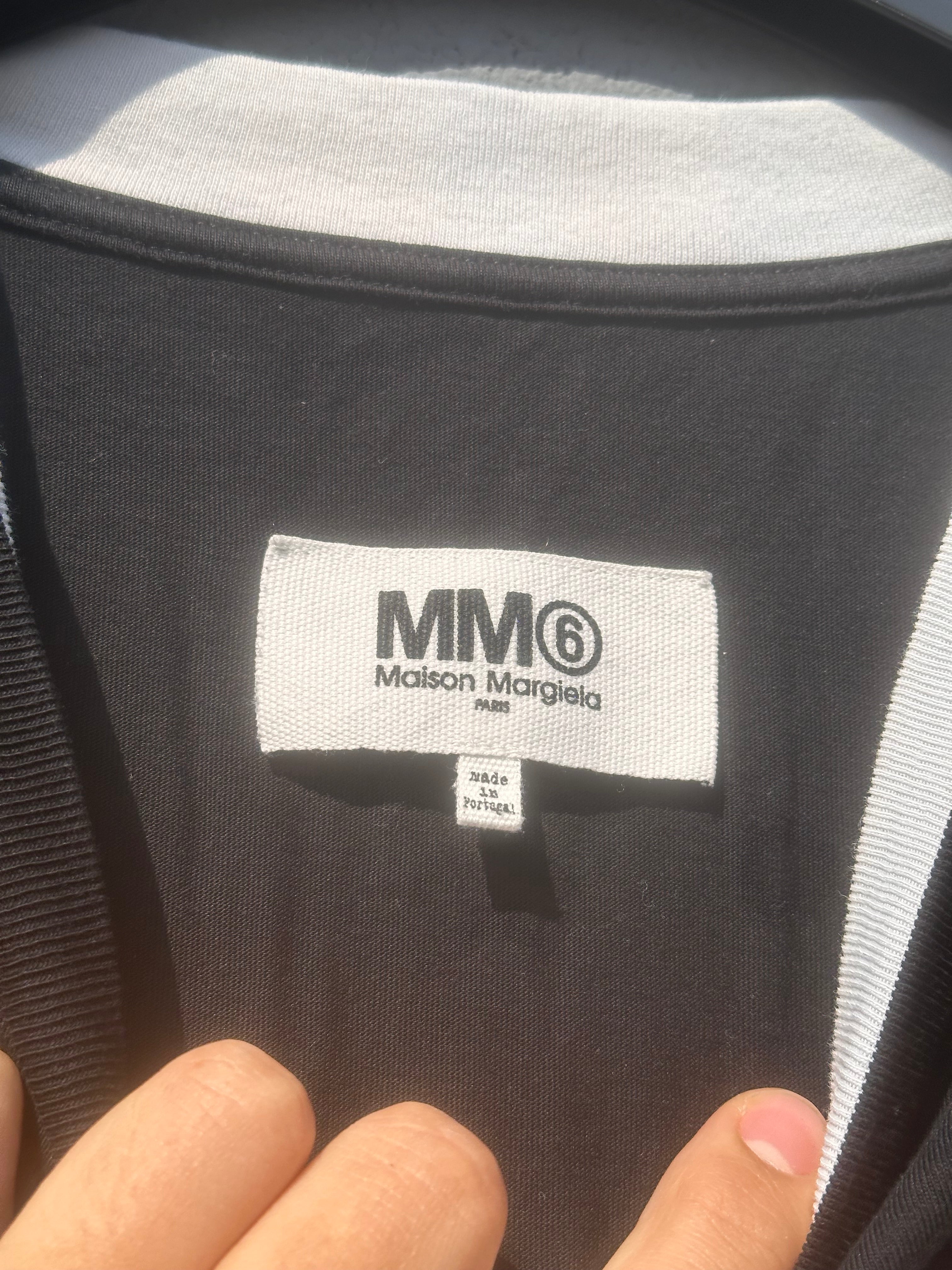 MM6 maison margiela ringer tee Black