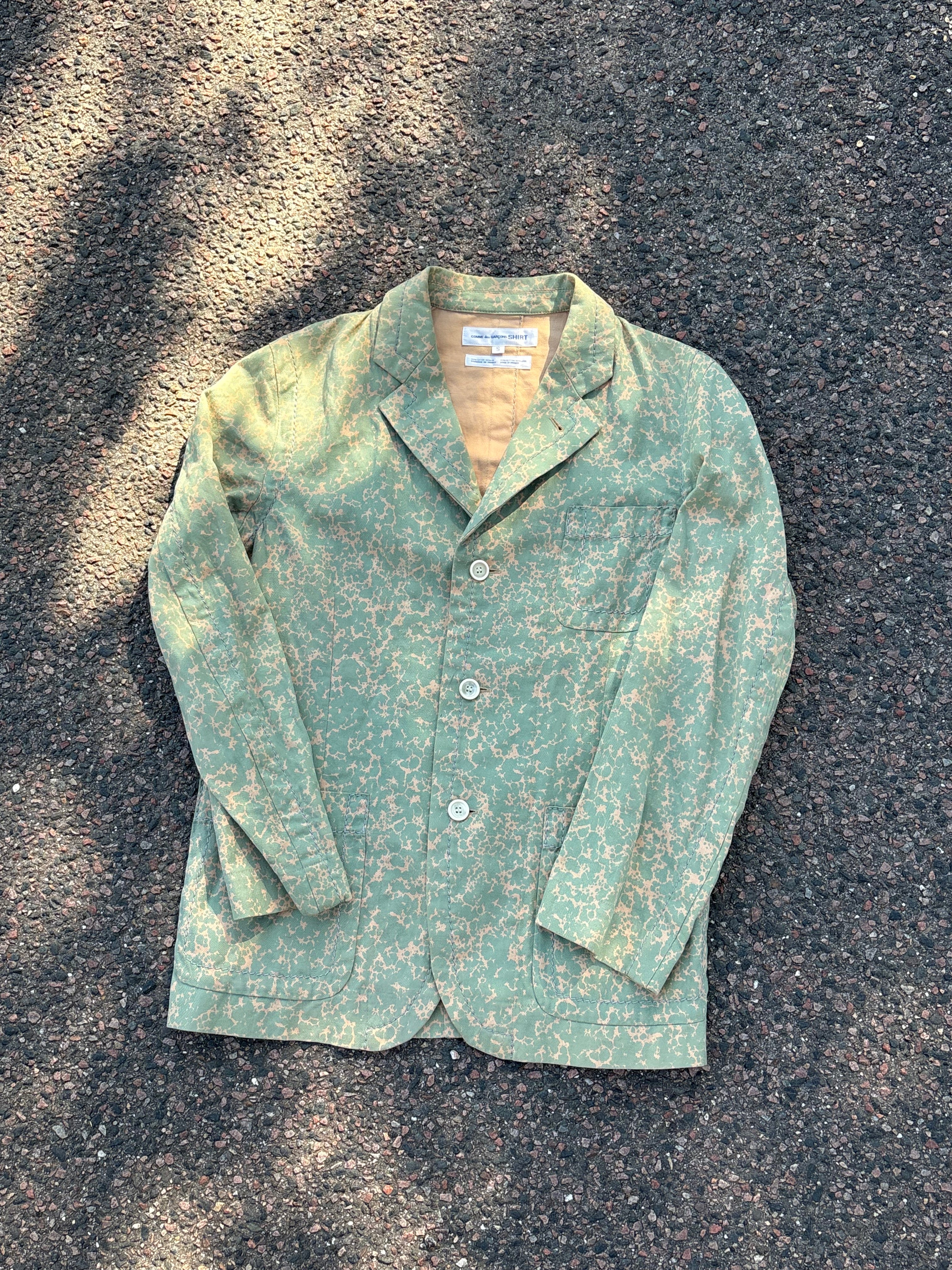 Comme des garcons hand sewn Couture blazer green
