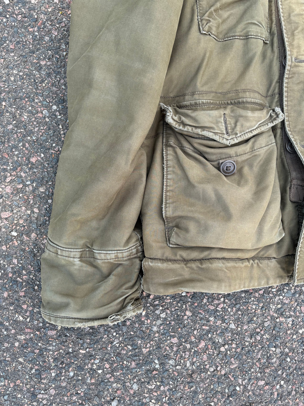 Abercrombie vintage 2000s Ultra heavy Wilcox jacket millitary green