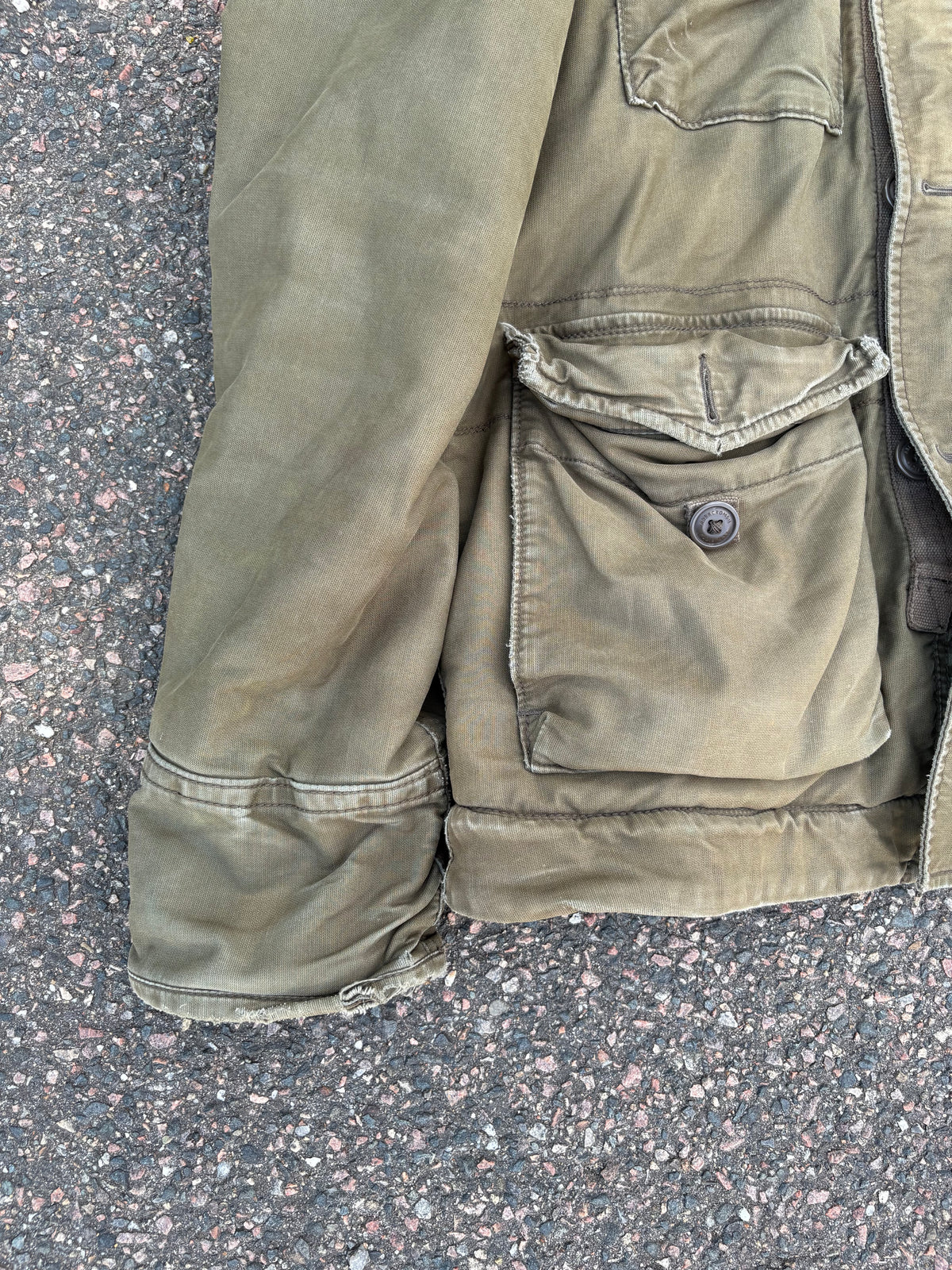 Abercrombie vintage 2000s Ultra heavy Wilcox jacket millitary green