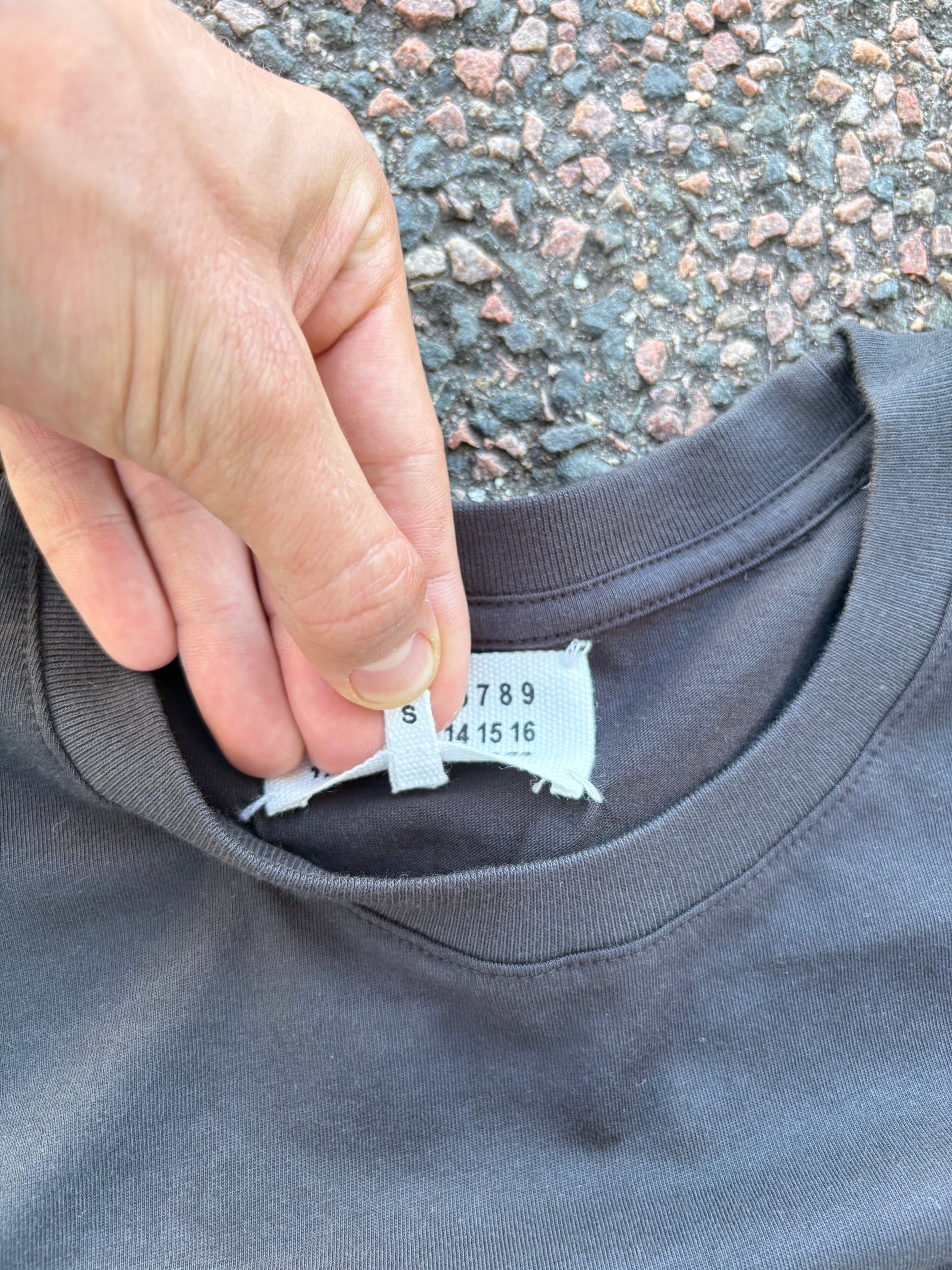 Plain black maison margiela tee