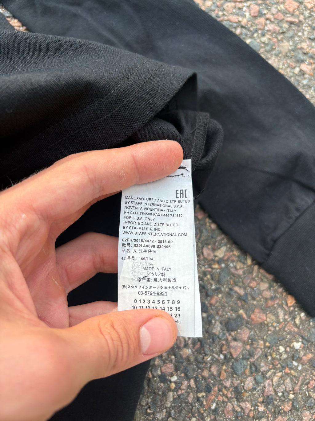MM6 Maison Martin margiela 2015 Home alone long sleeve black