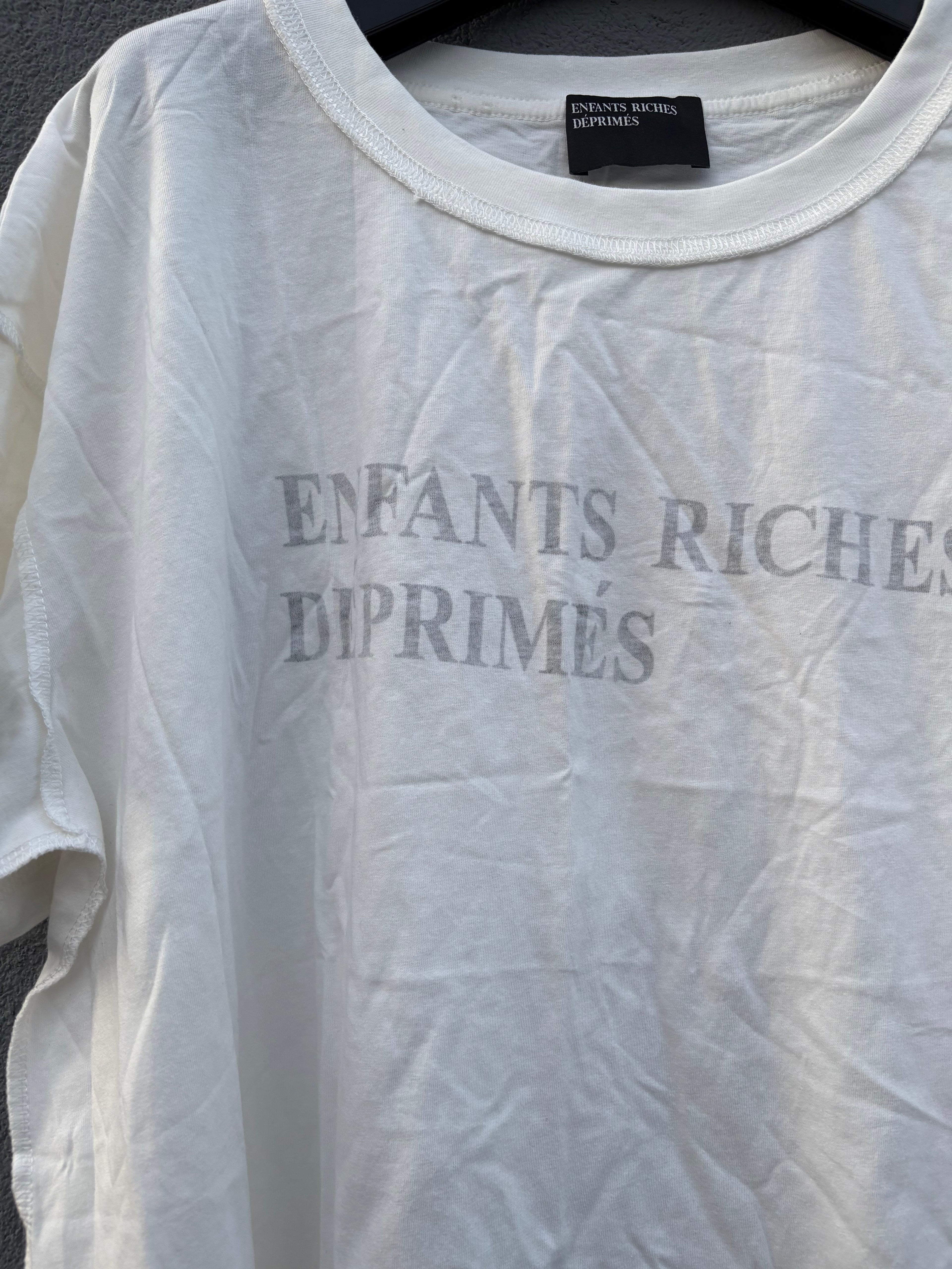 Enfant riches deprimes white thin tee