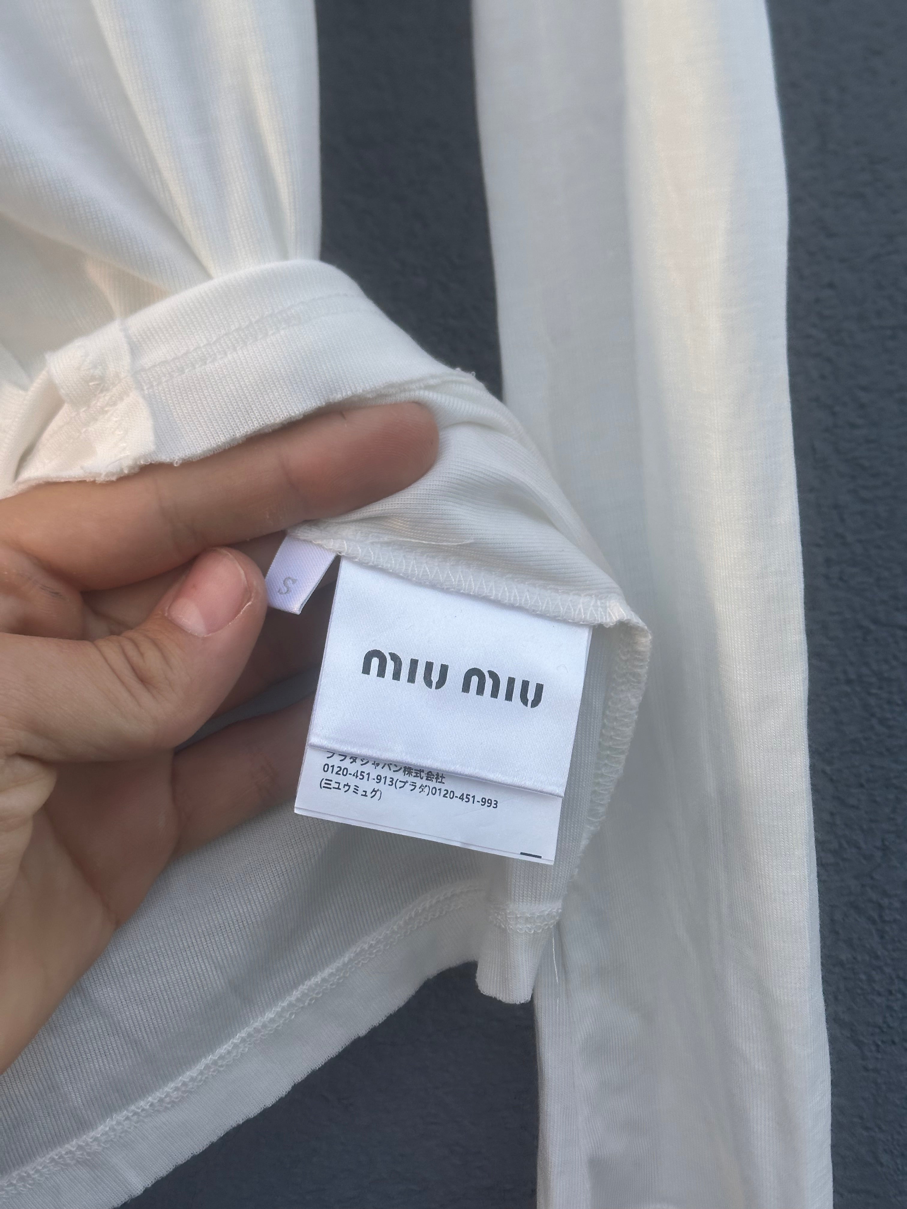 Miu miu thin 2024 long sleeve