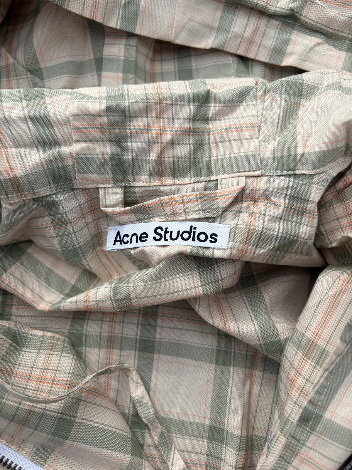 Acne studios zip up autumn jacket striped