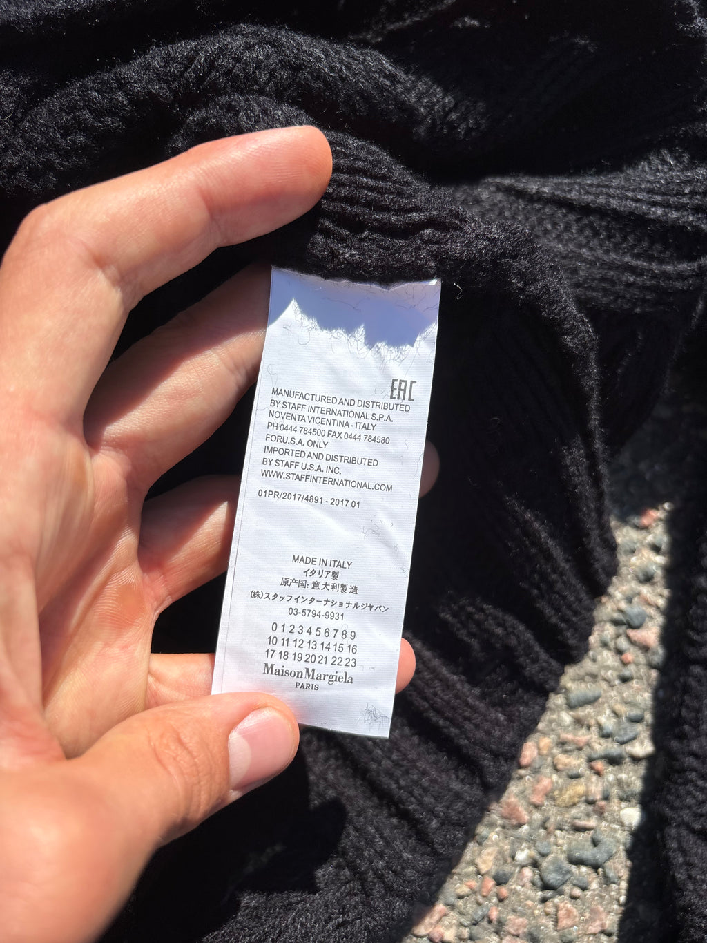 MM6 Maison Margiela distressed cardigan