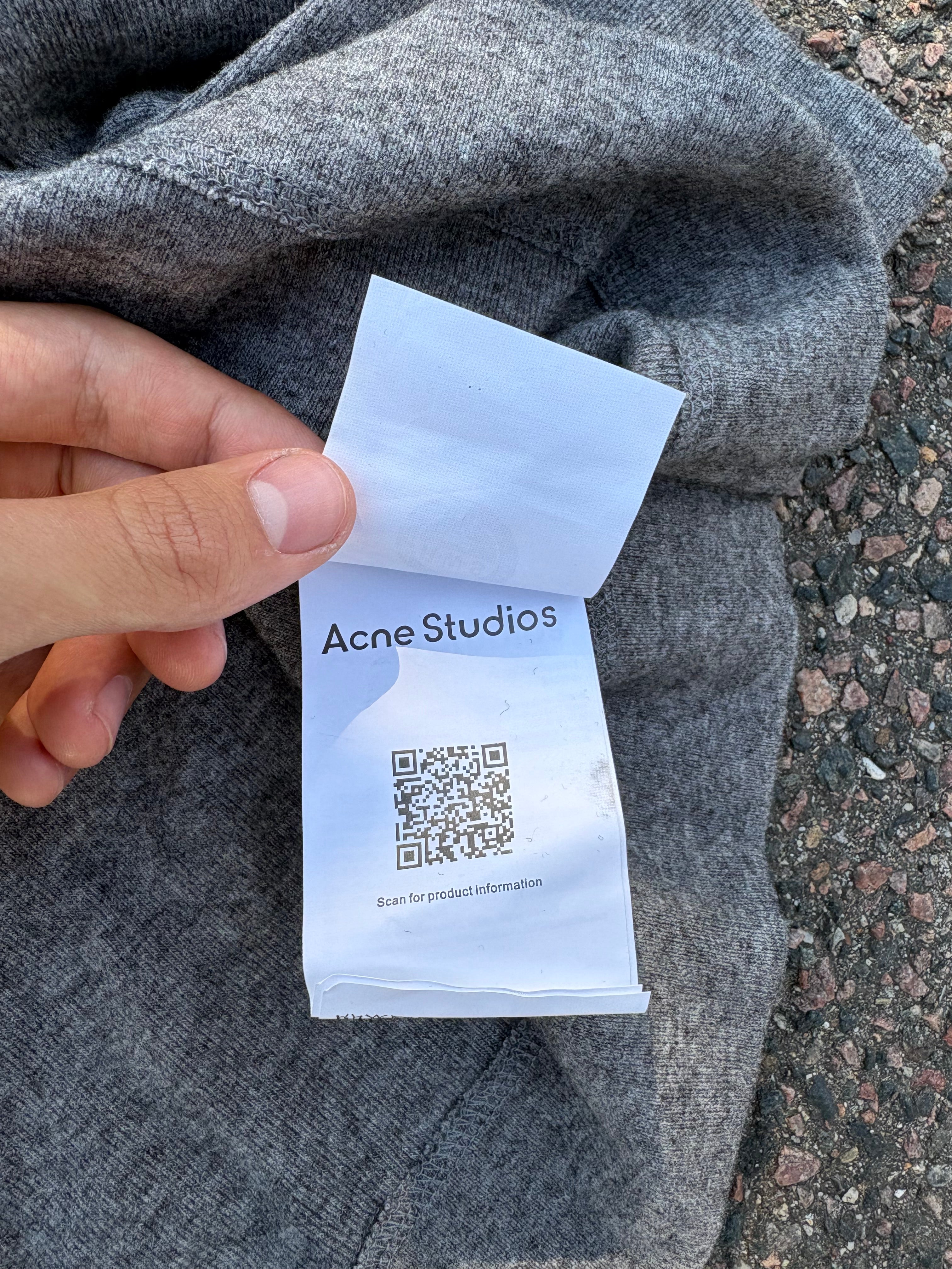 Acne studios gray polo long sleeve
