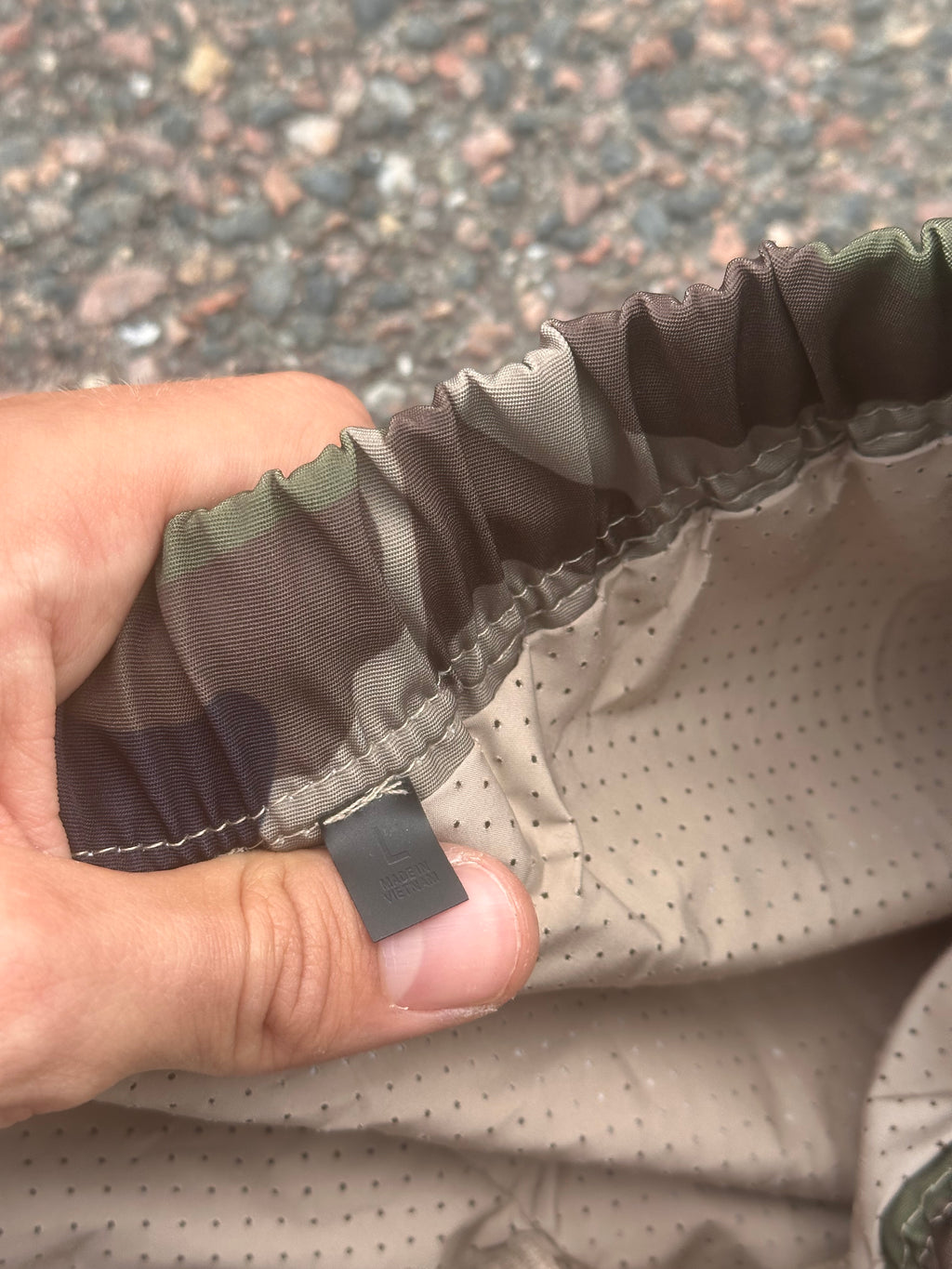 Non brand vintage camo nylon track pants