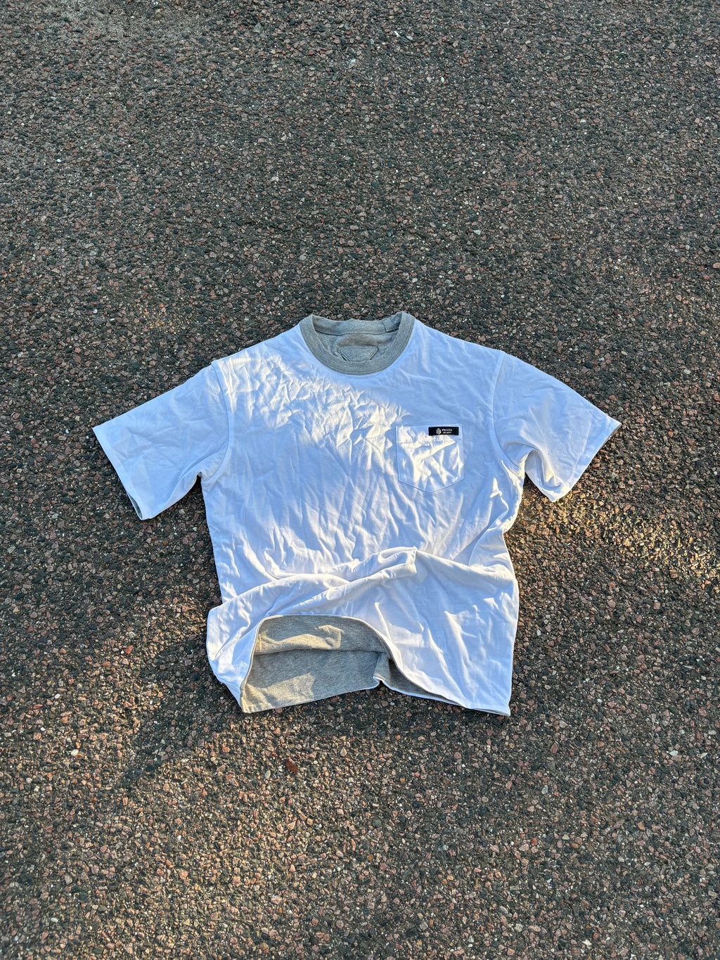 Prada White pocket tee