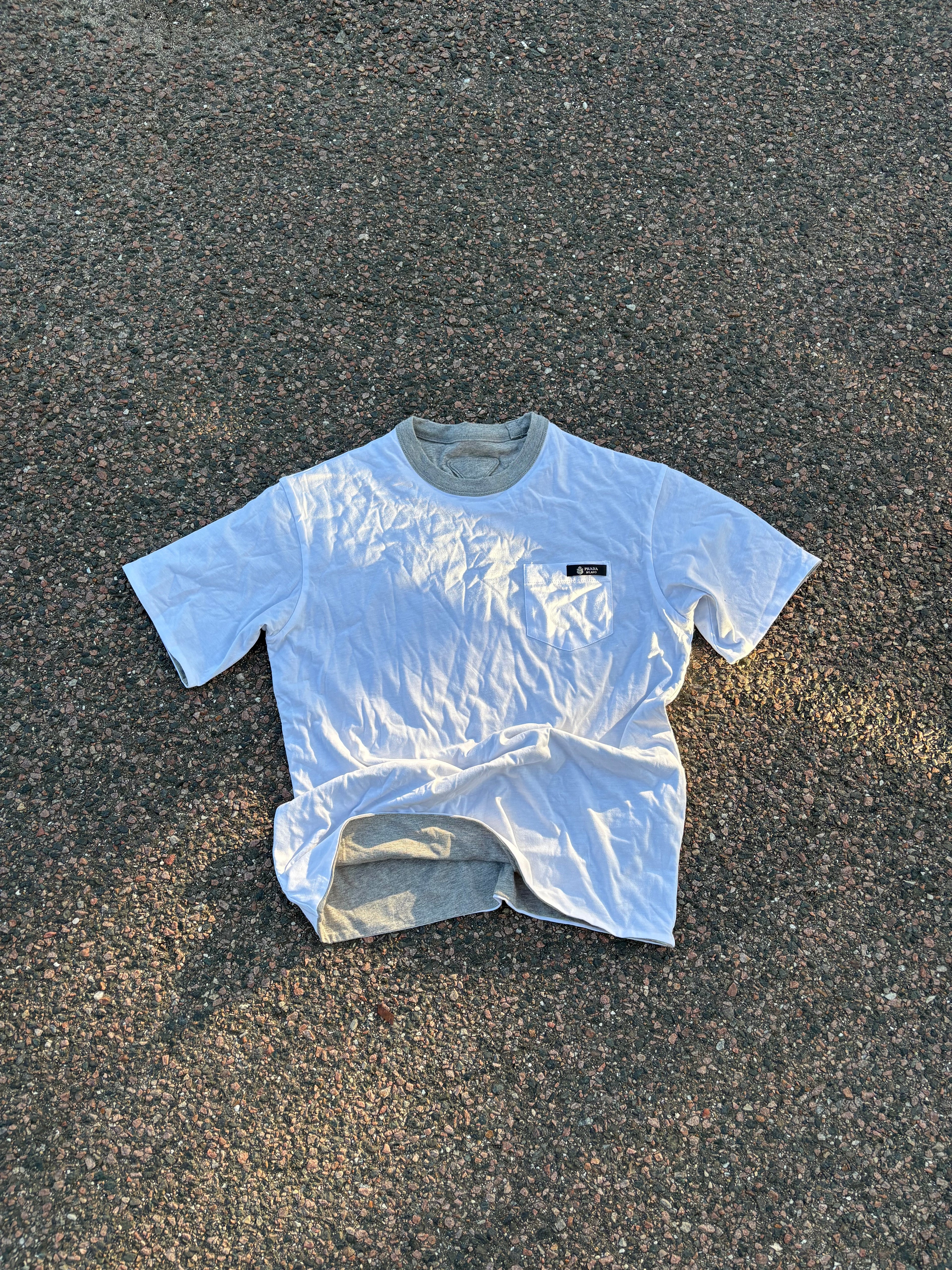 Prada White pocket tee