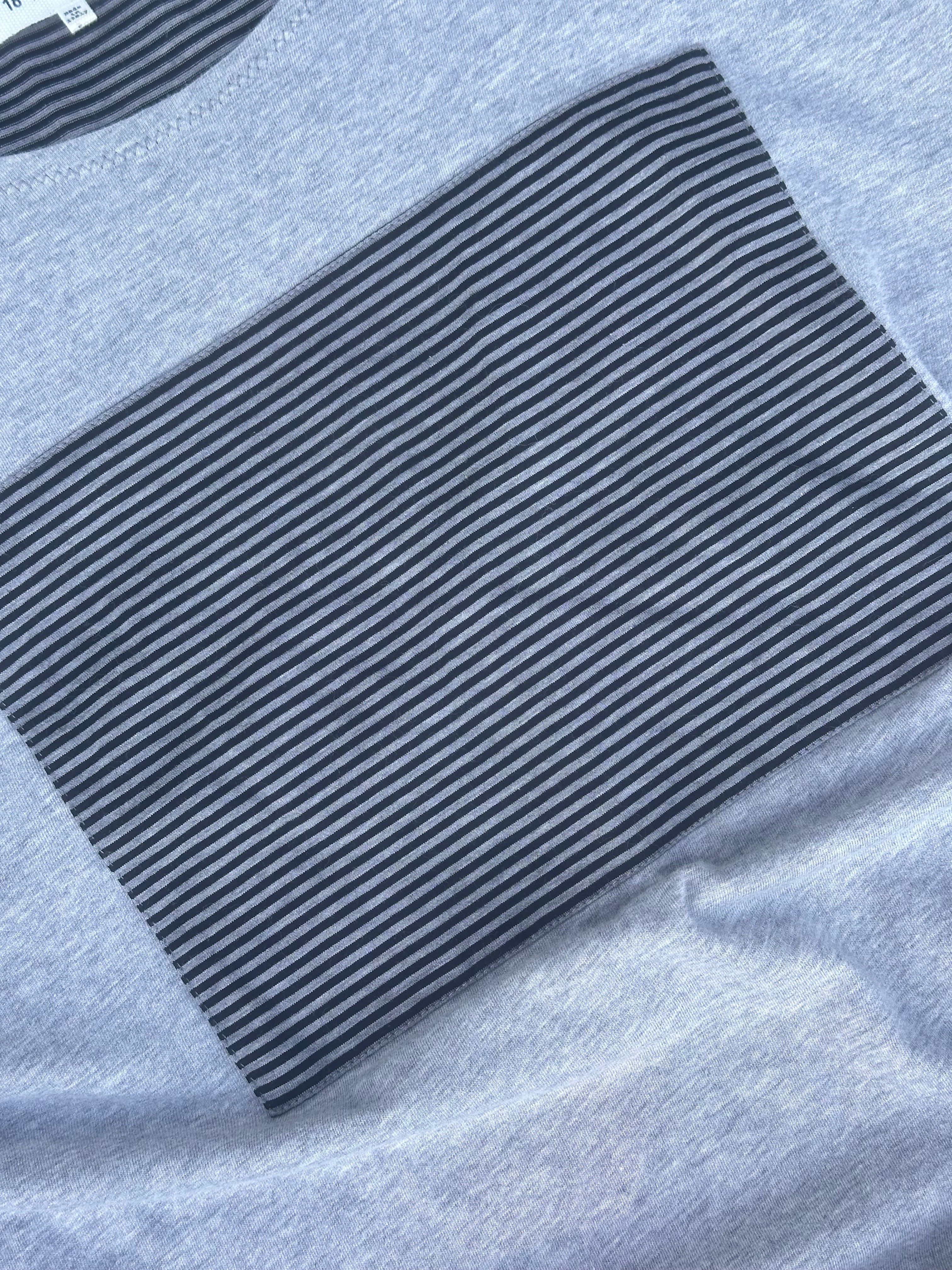 Maison Martin Margiela Striped gray tee
