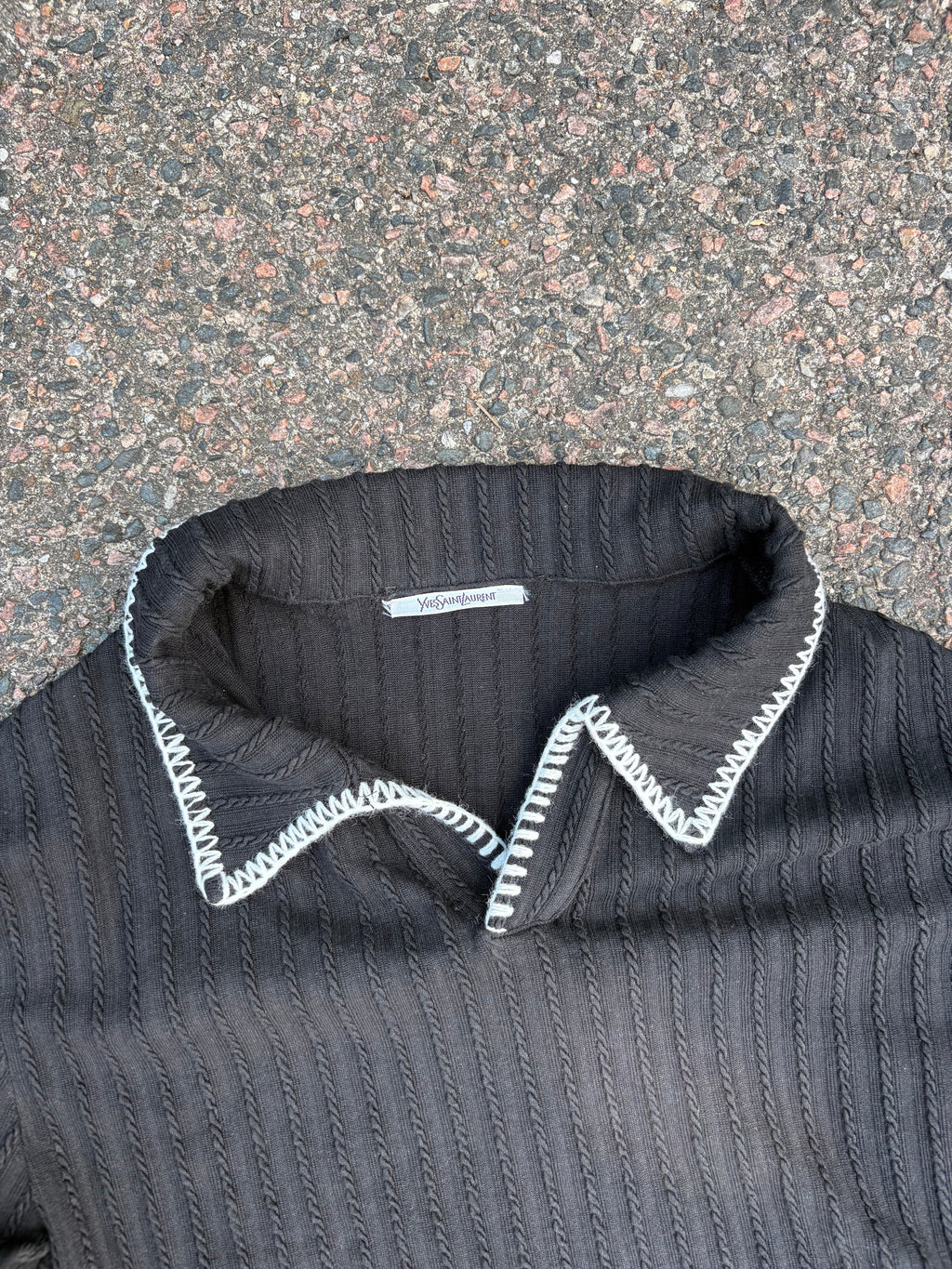 Vintage Yves Saint Laurent cropped polo