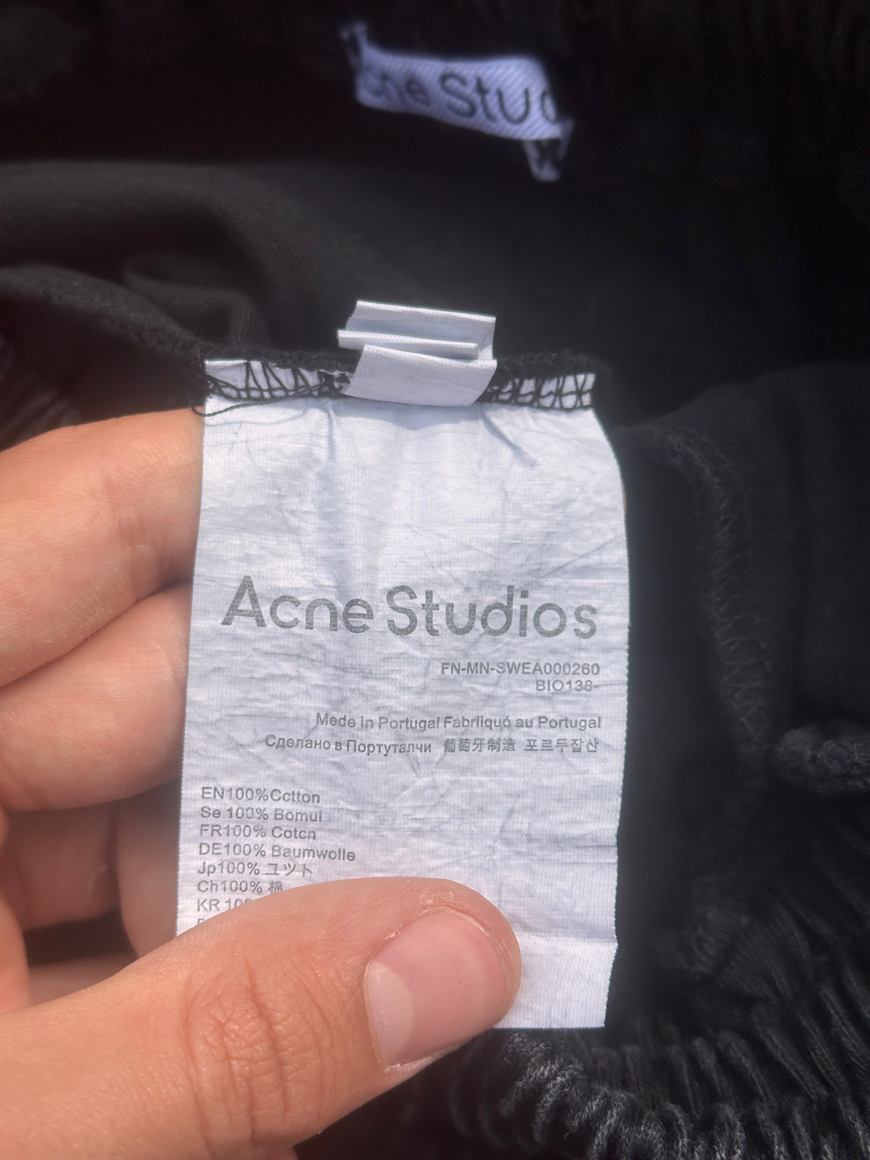 Acne studios black joggers