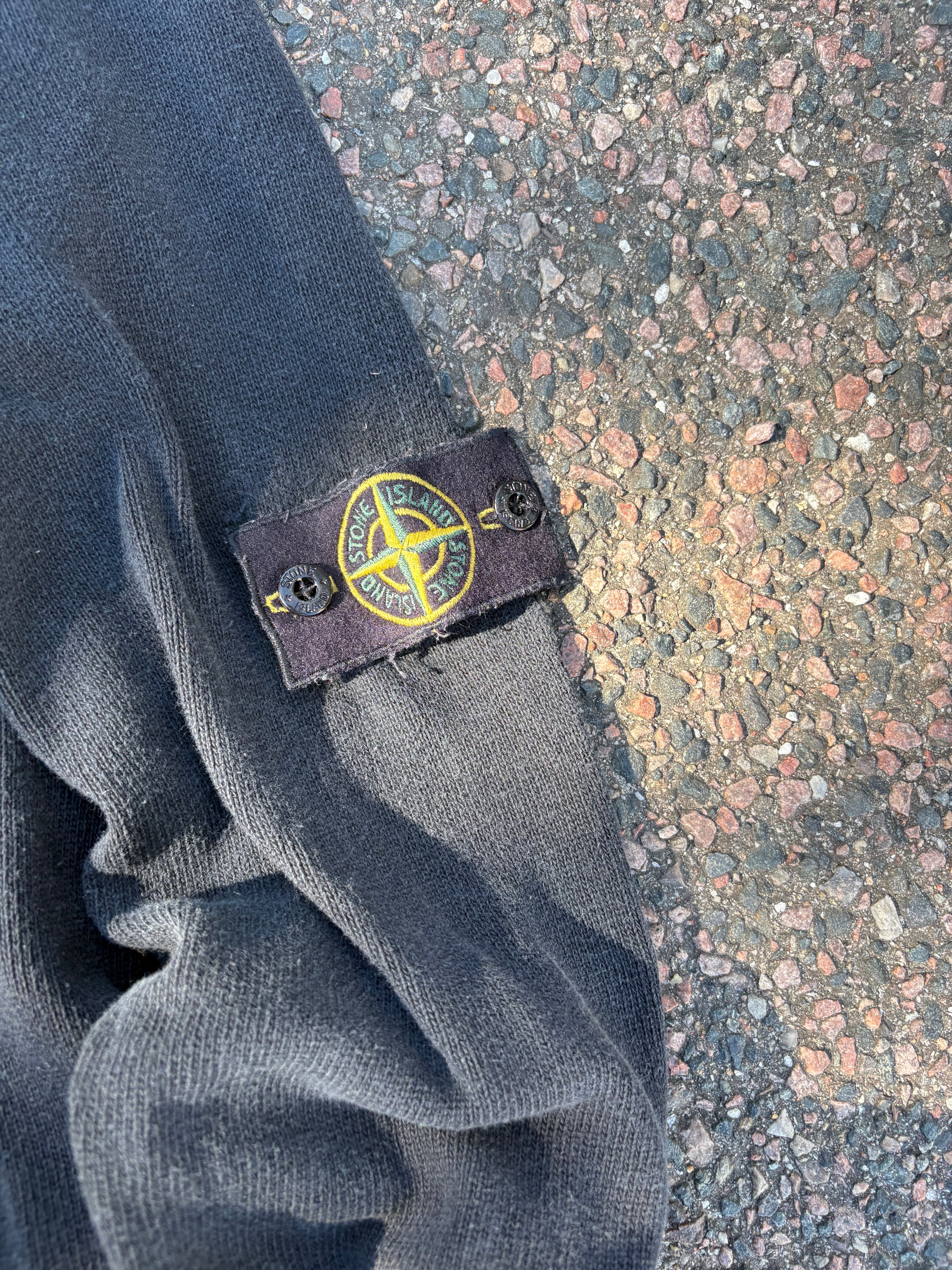 Stone Island Paul Harvey era faded black zip up