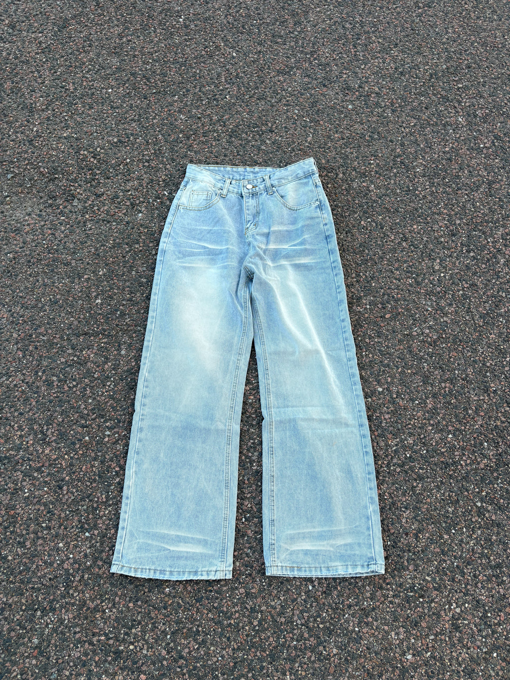 Vintage bootcut washed jeans