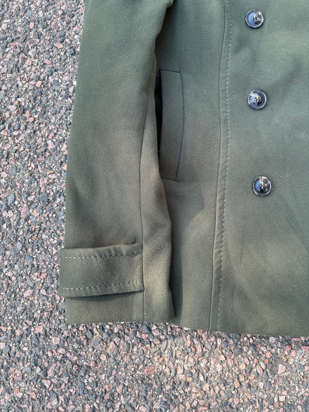 2008 H&M X Comme des garcons peacoat green