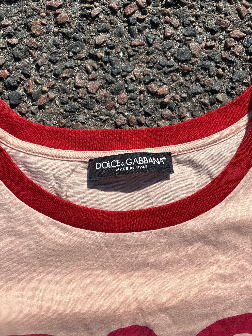 Dolce & Gabbana pink tee
