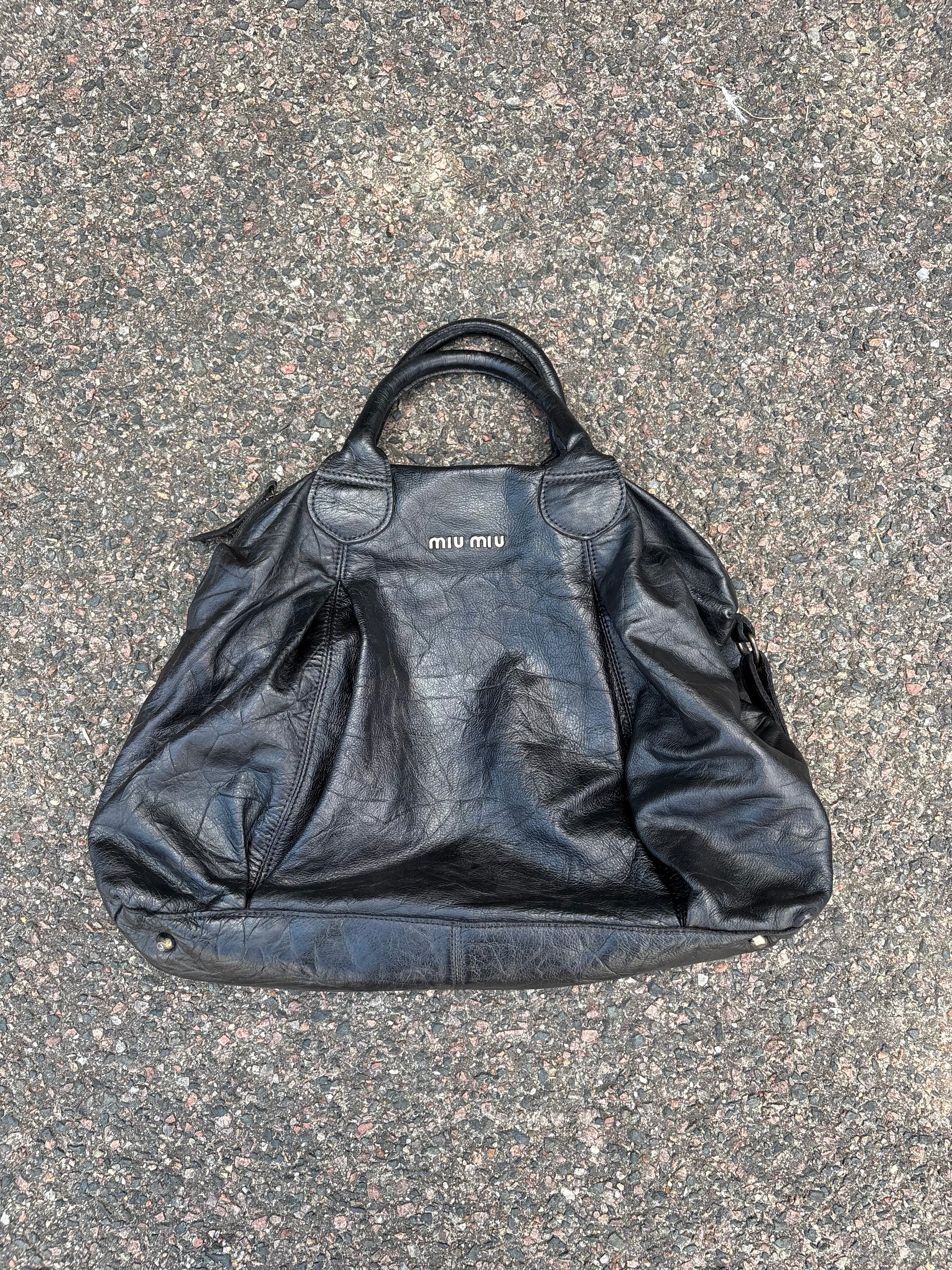 Miu Miu vintage 2000s leather jacket