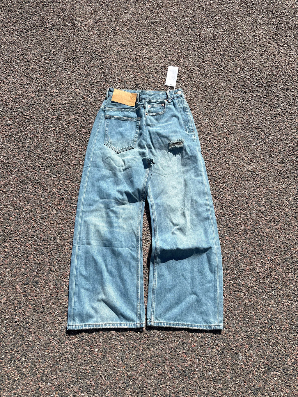 MM6 Maison Margiela double sided bootcut jeans