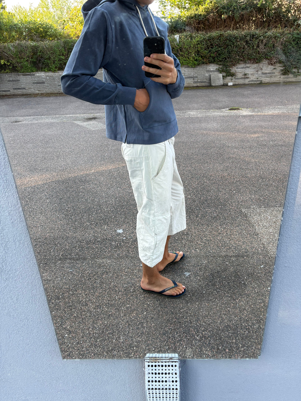 Aime Leon dore cropped blue hoodie