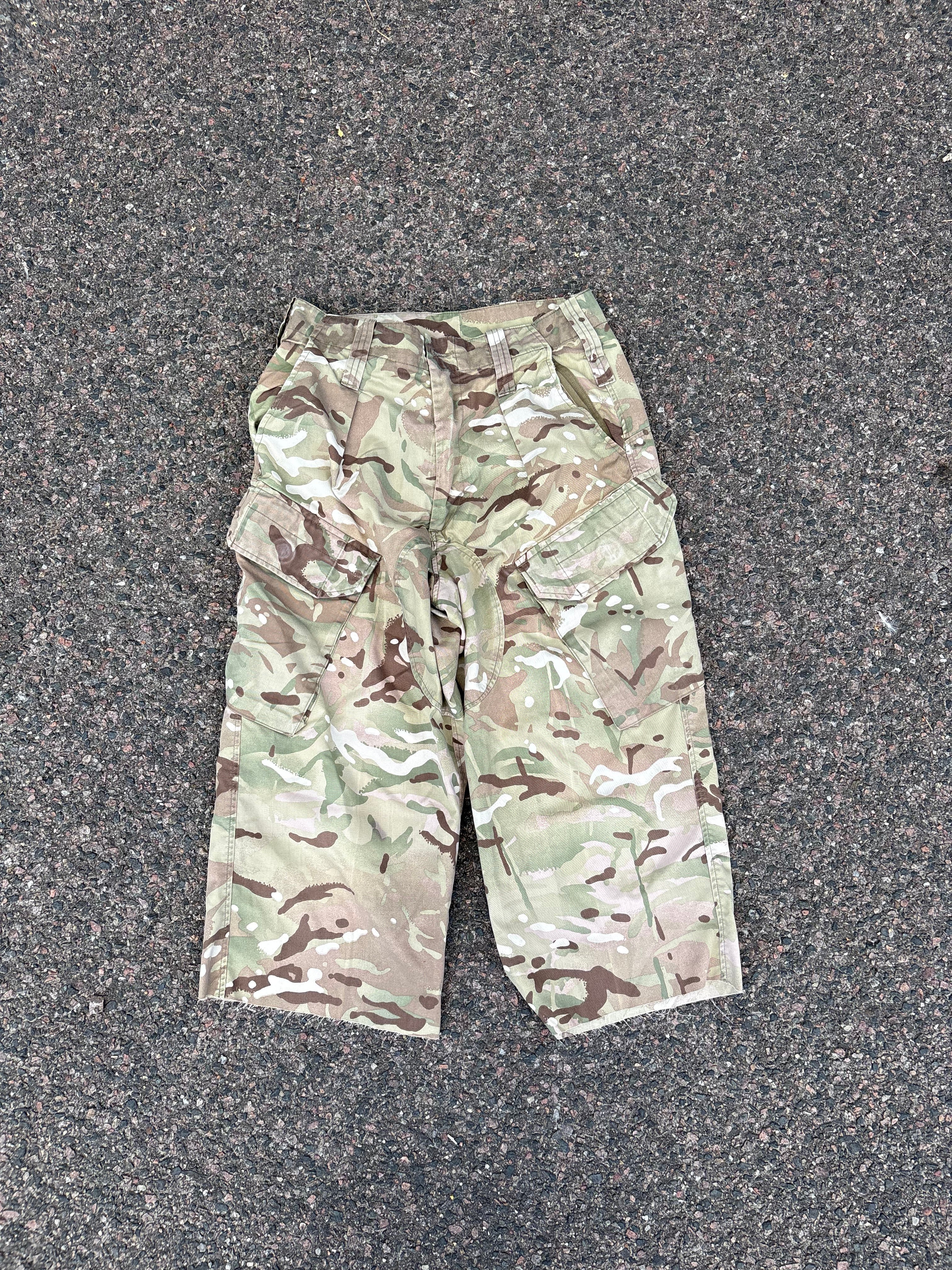 Vintage cargo military capri pants