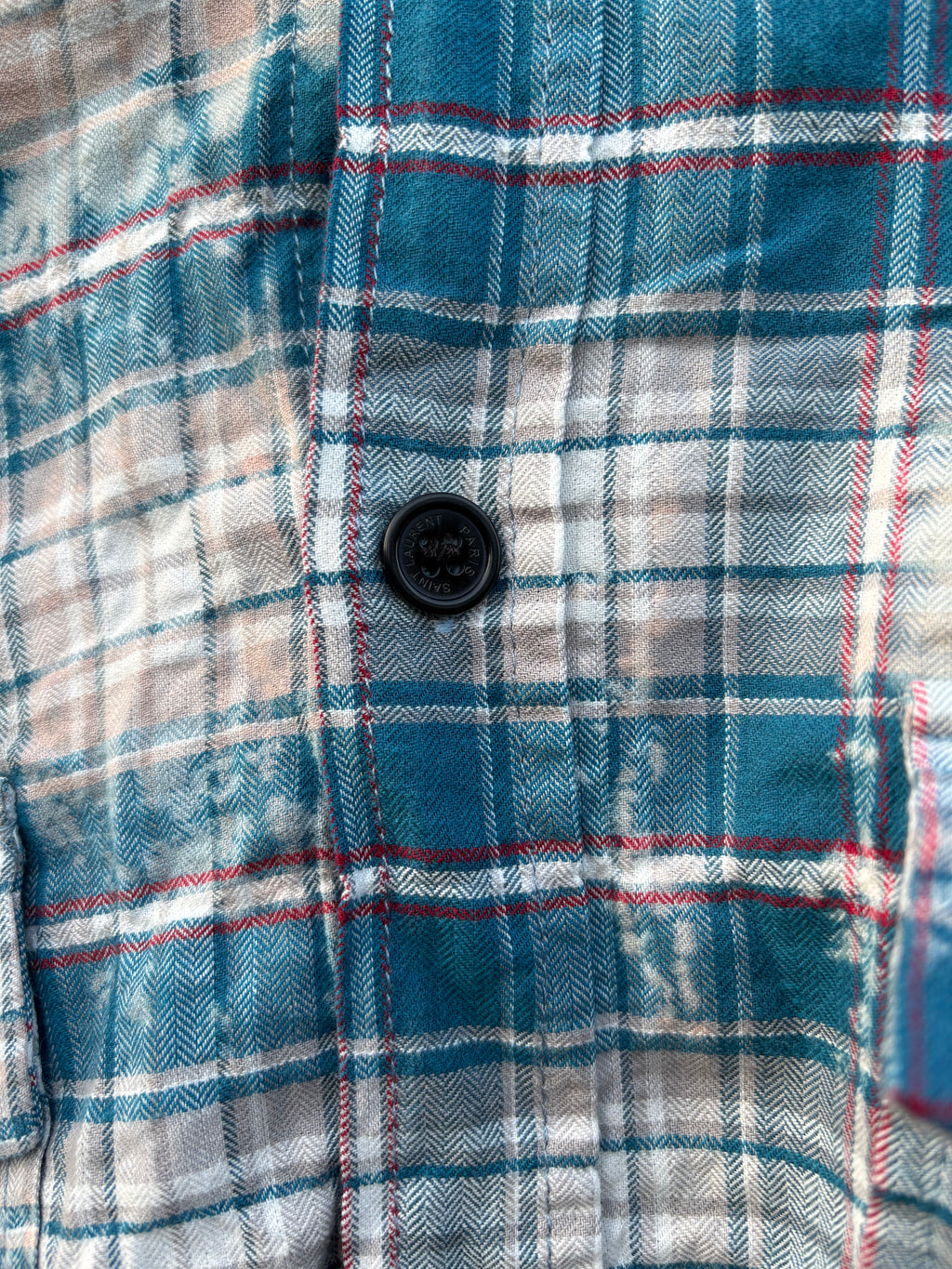 Saint Laurent striped flannel