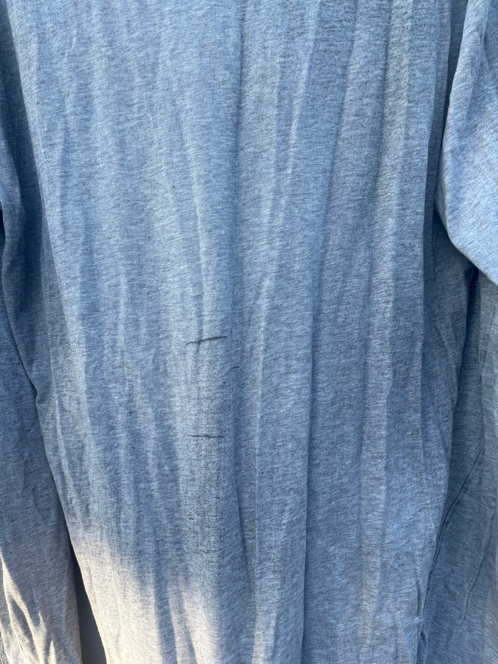 Maison Martin Margiela washed beat up gray long sleeve