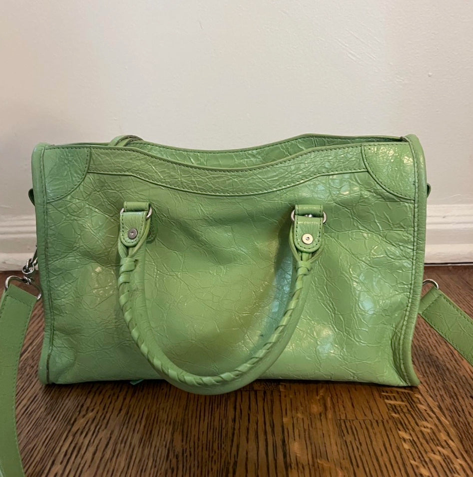Balenciaga Le city FW09 mint green bag
