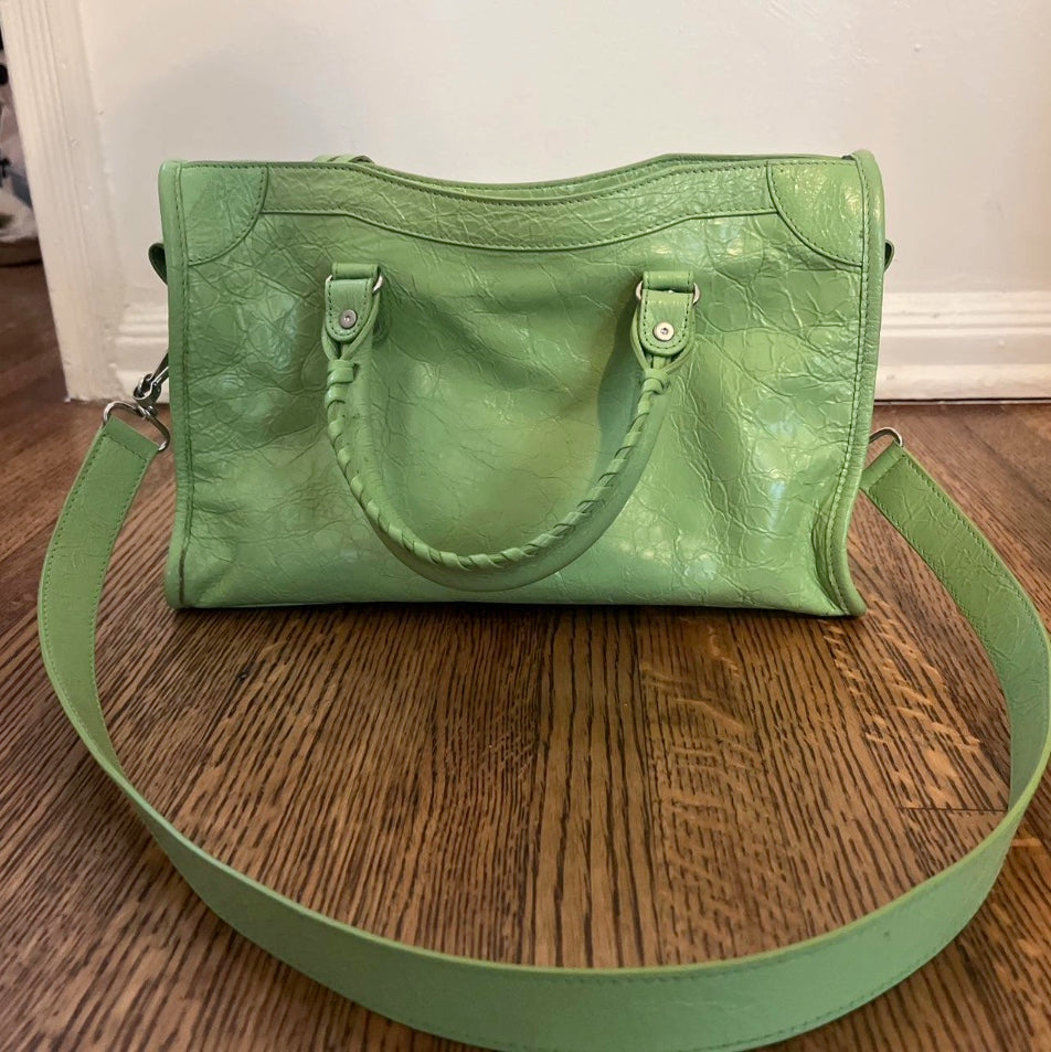 Balenciaga Le city FW09 mint green bag