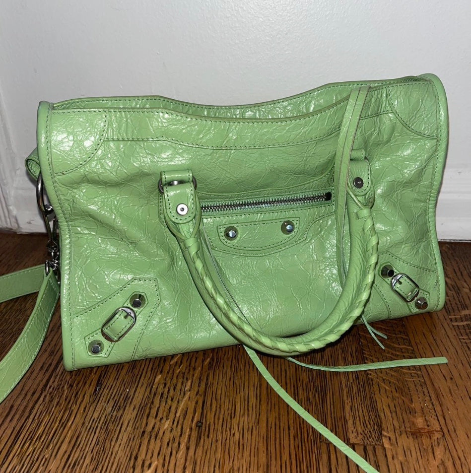 Balenciaga Le city FW09 mint green bag