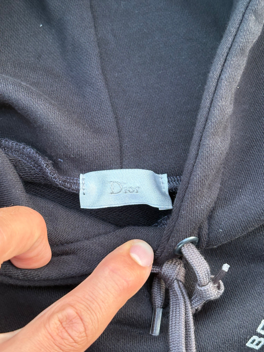 2000s Dior Hedi Slimane hoodie black
