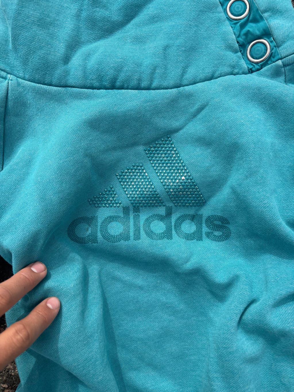 Vintage Adidas sweater turquoise