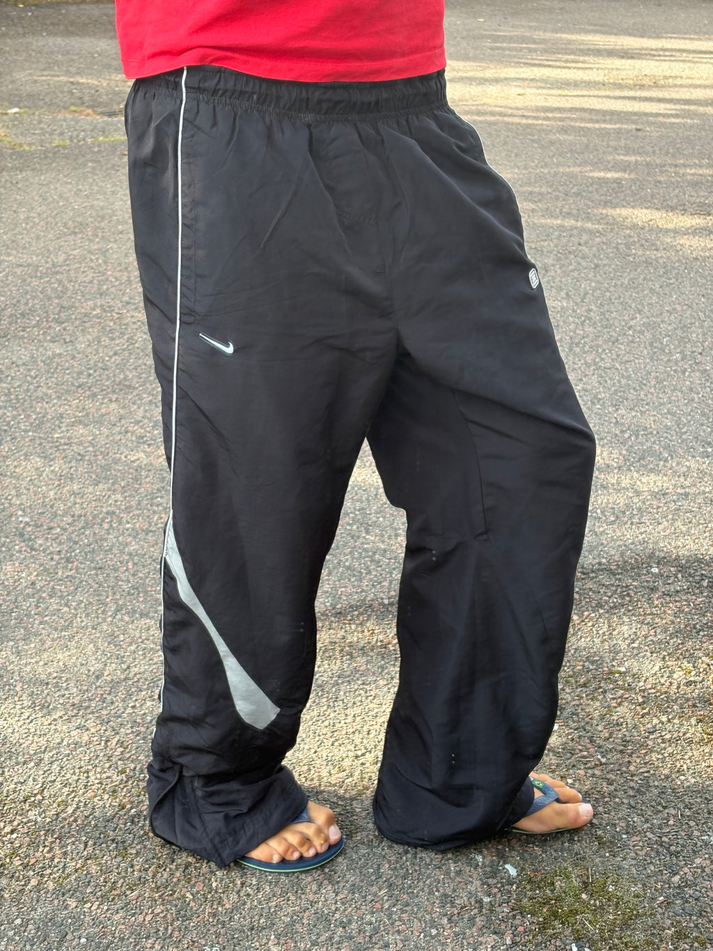 Nike shox Black track pants baggy