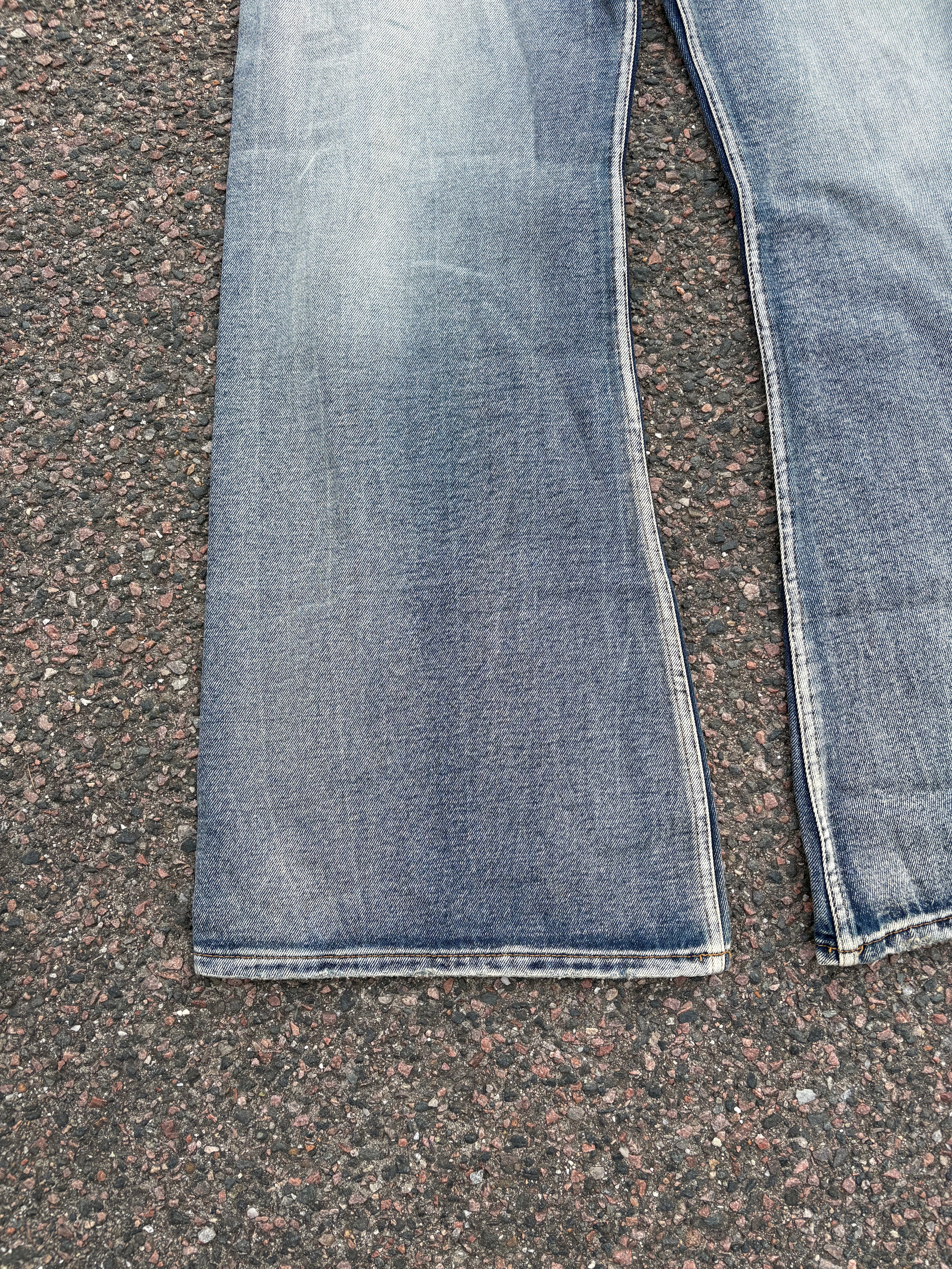 MM6 maison margiela washed bootcut high waist jeans