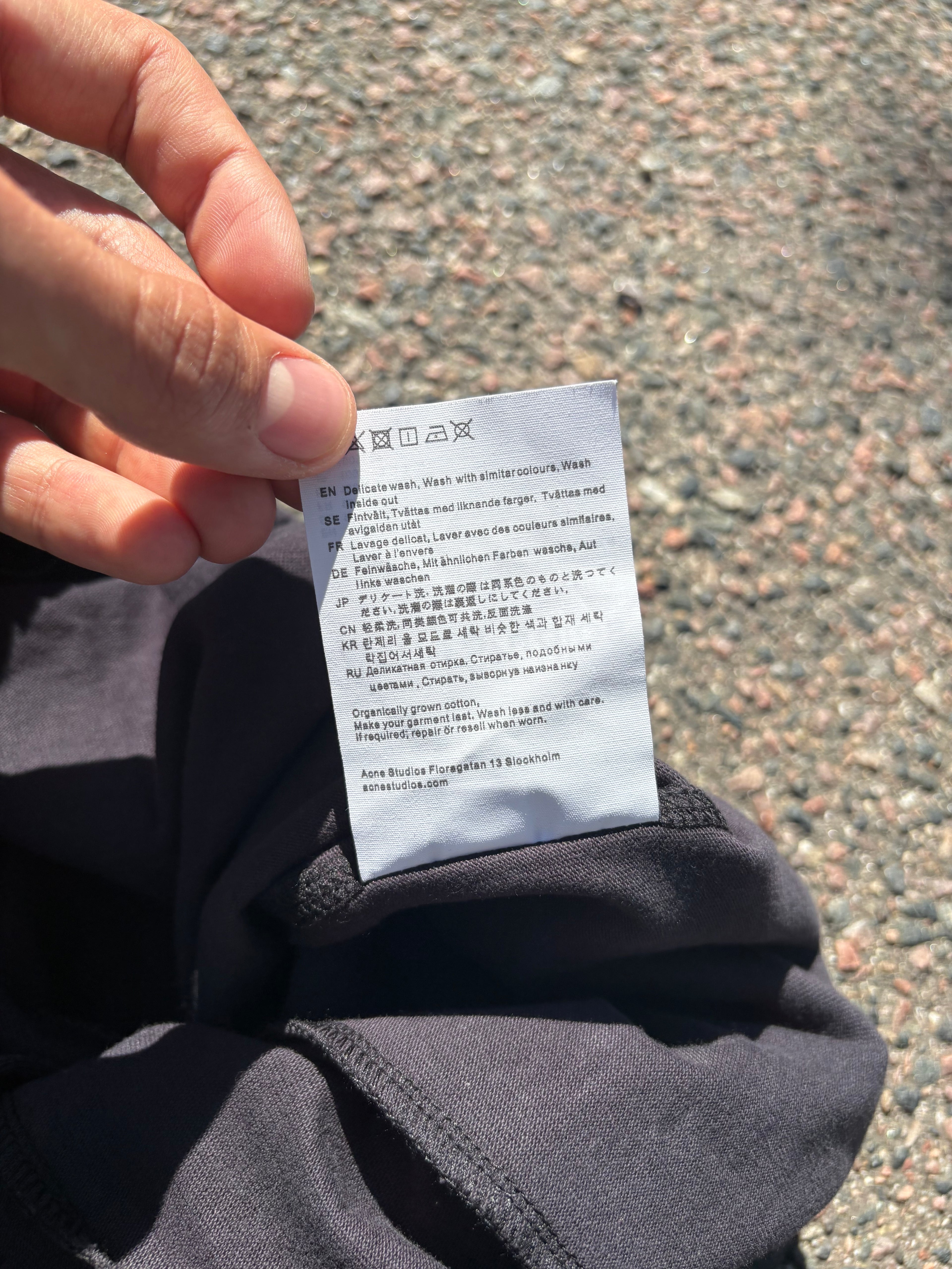 Acne studios navy joggers (M)