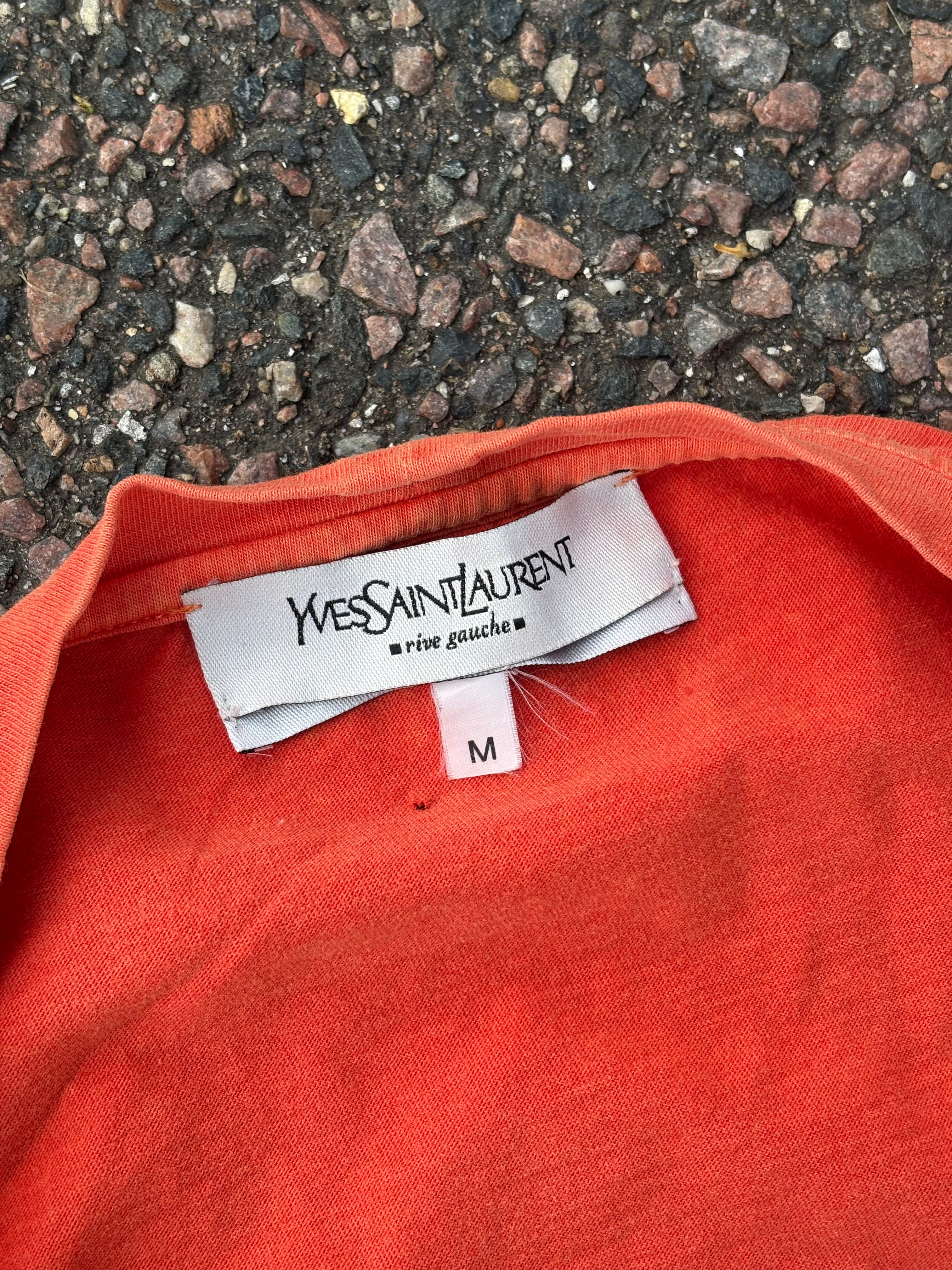 Yves Saint Laurent tank top koral orange/red