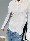 Vintage Thin gray summer Henley