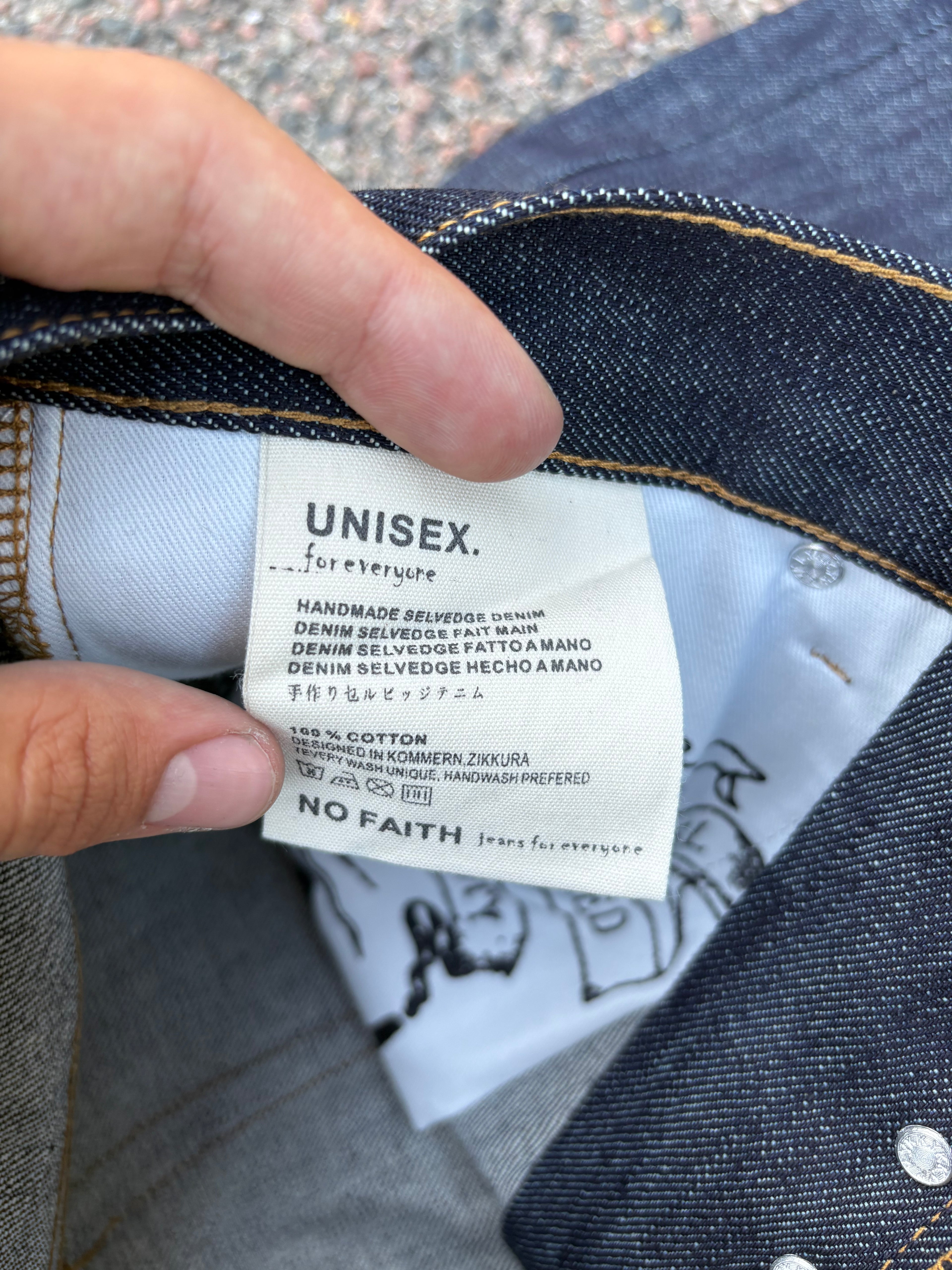 No Faith Studios Selvedge bootcut jeans (M)