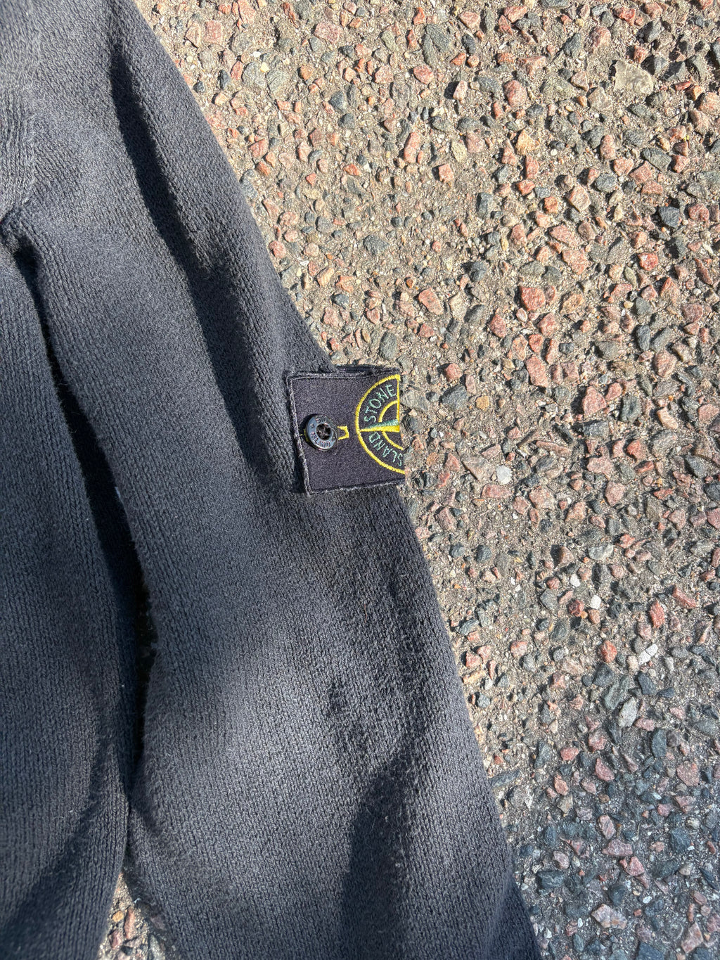 Stone Island v neck Paul Harvey era faded black