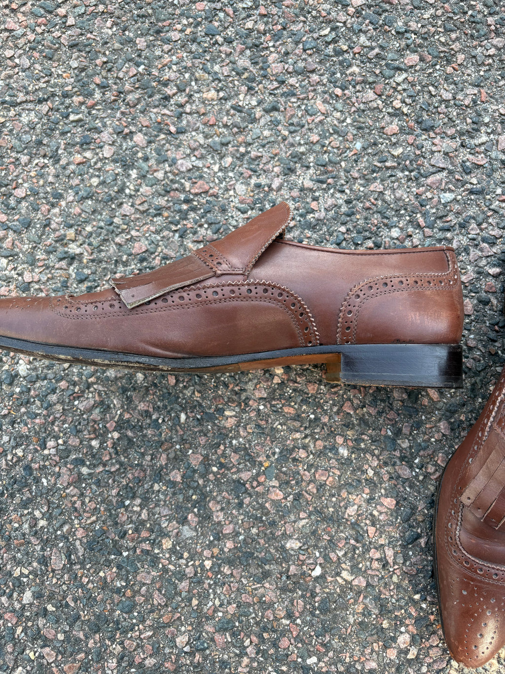 Miu miu shuffle loafers brown