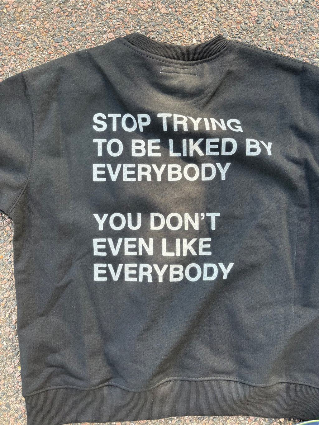 Junya watanabe 2004 poem sweatshirt Black