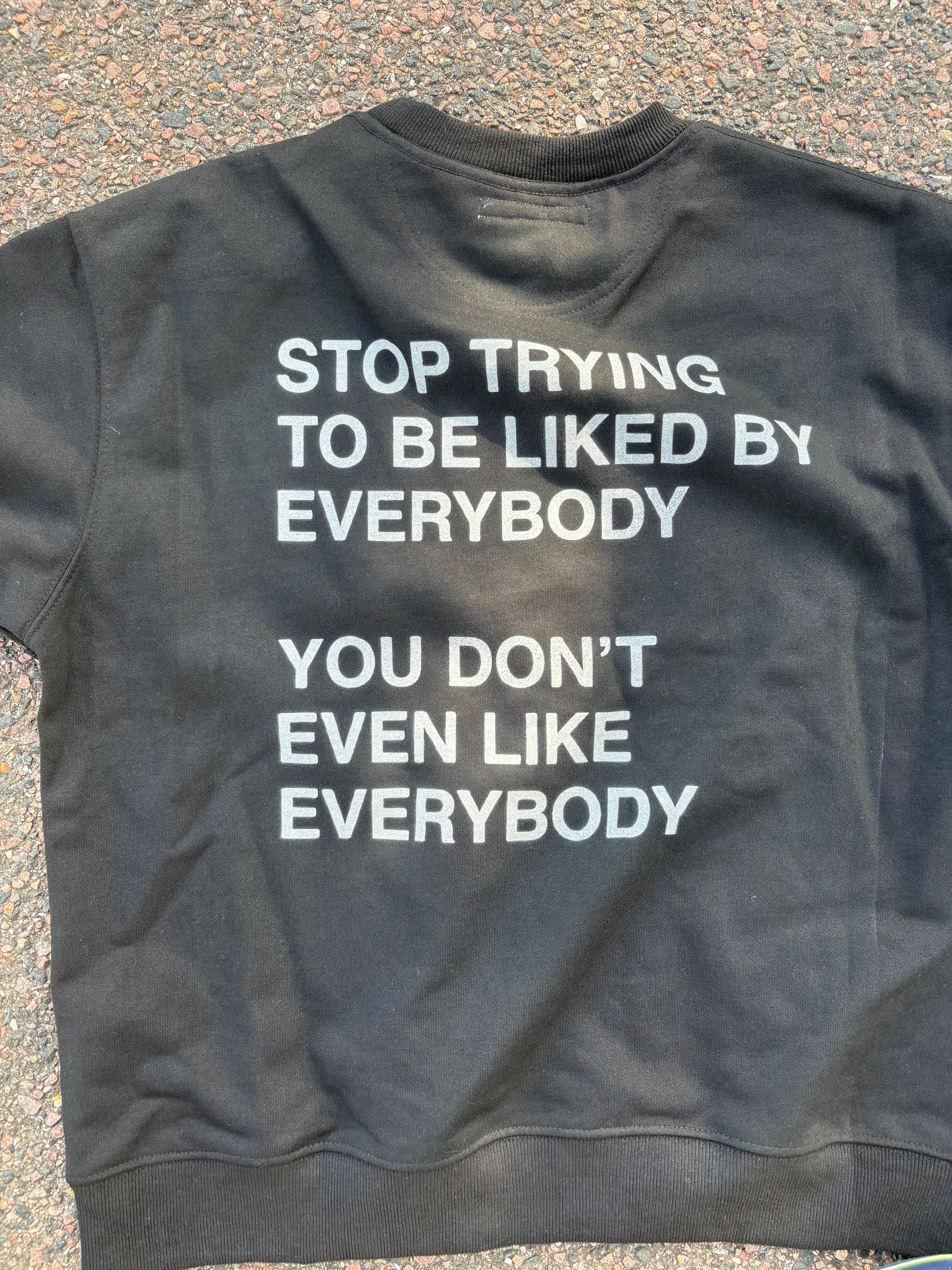 Junya watanabe 2004 poem sweatshirt Black