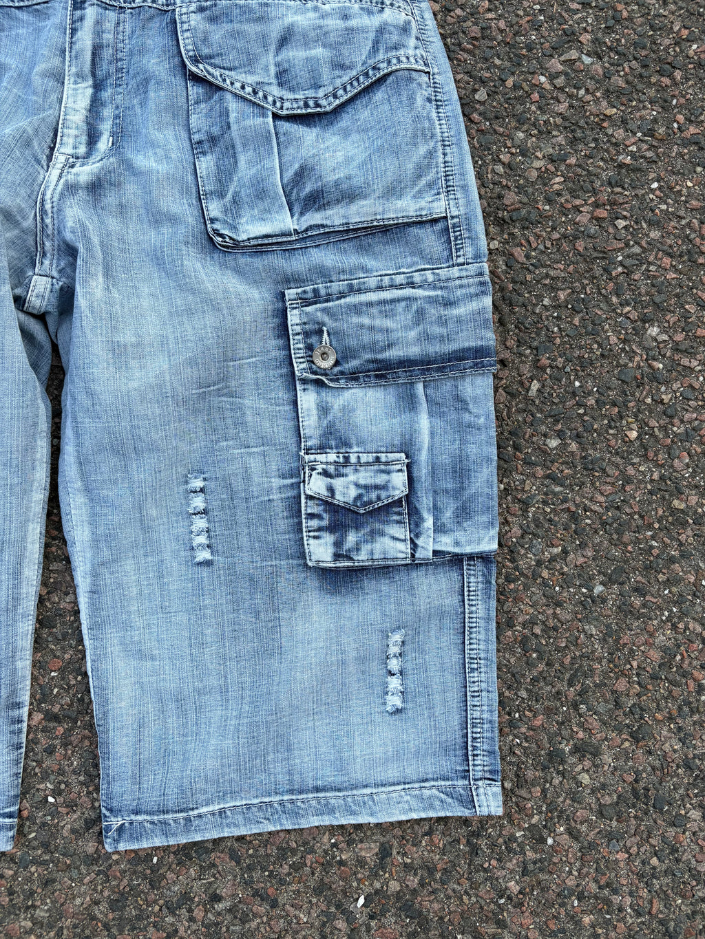 1990s M&H washed Capri baggy jeans