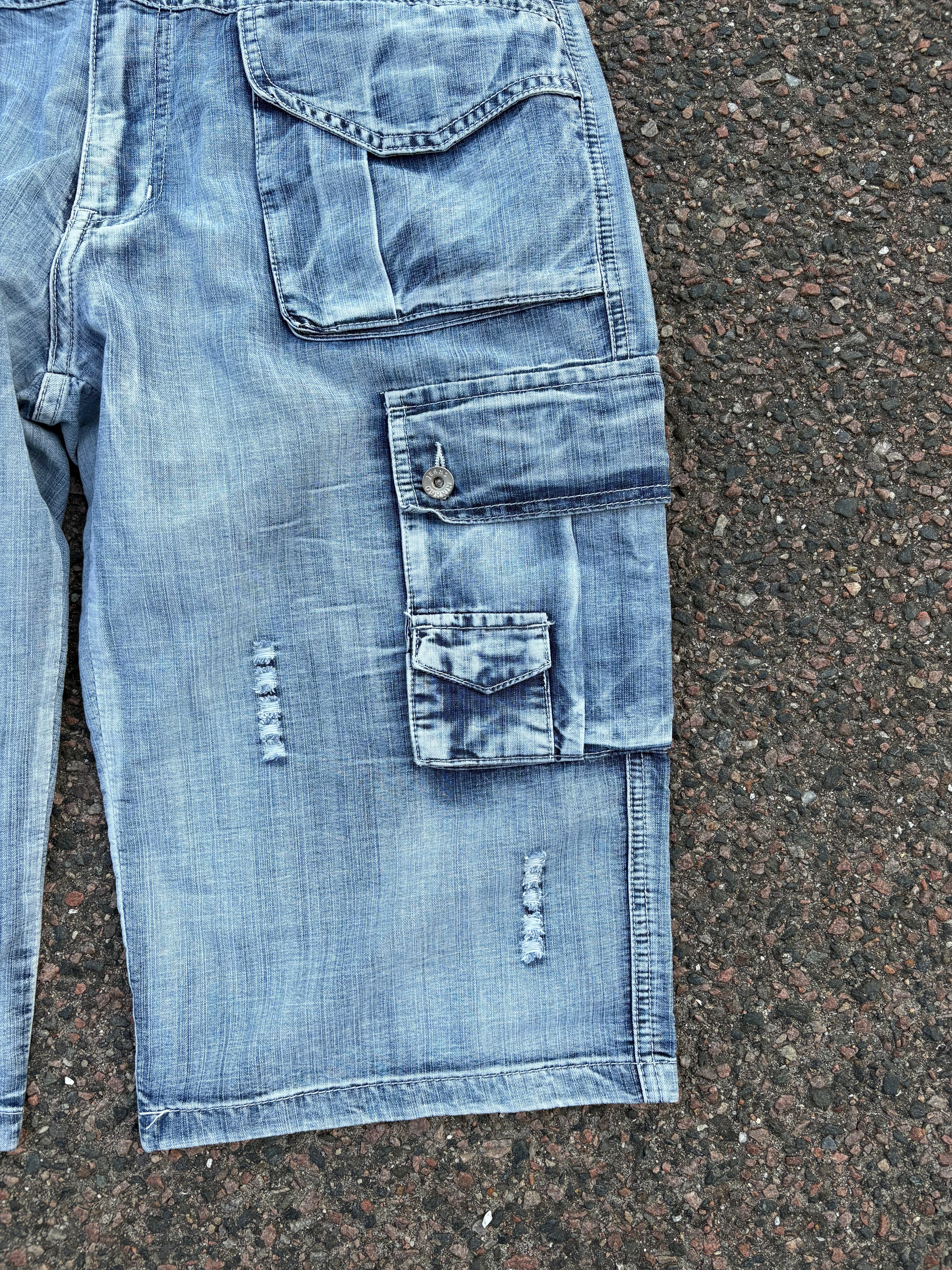 1990s M&H washed Capri baggy jeans