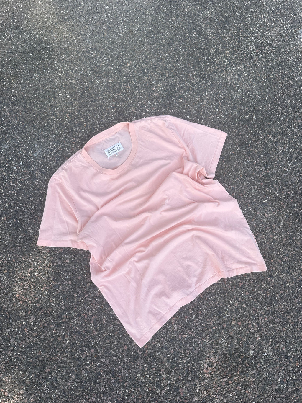 Pink maison margiela plain T-shirt