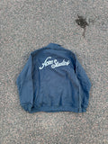 Acne Studios FW25 washed blue zip up