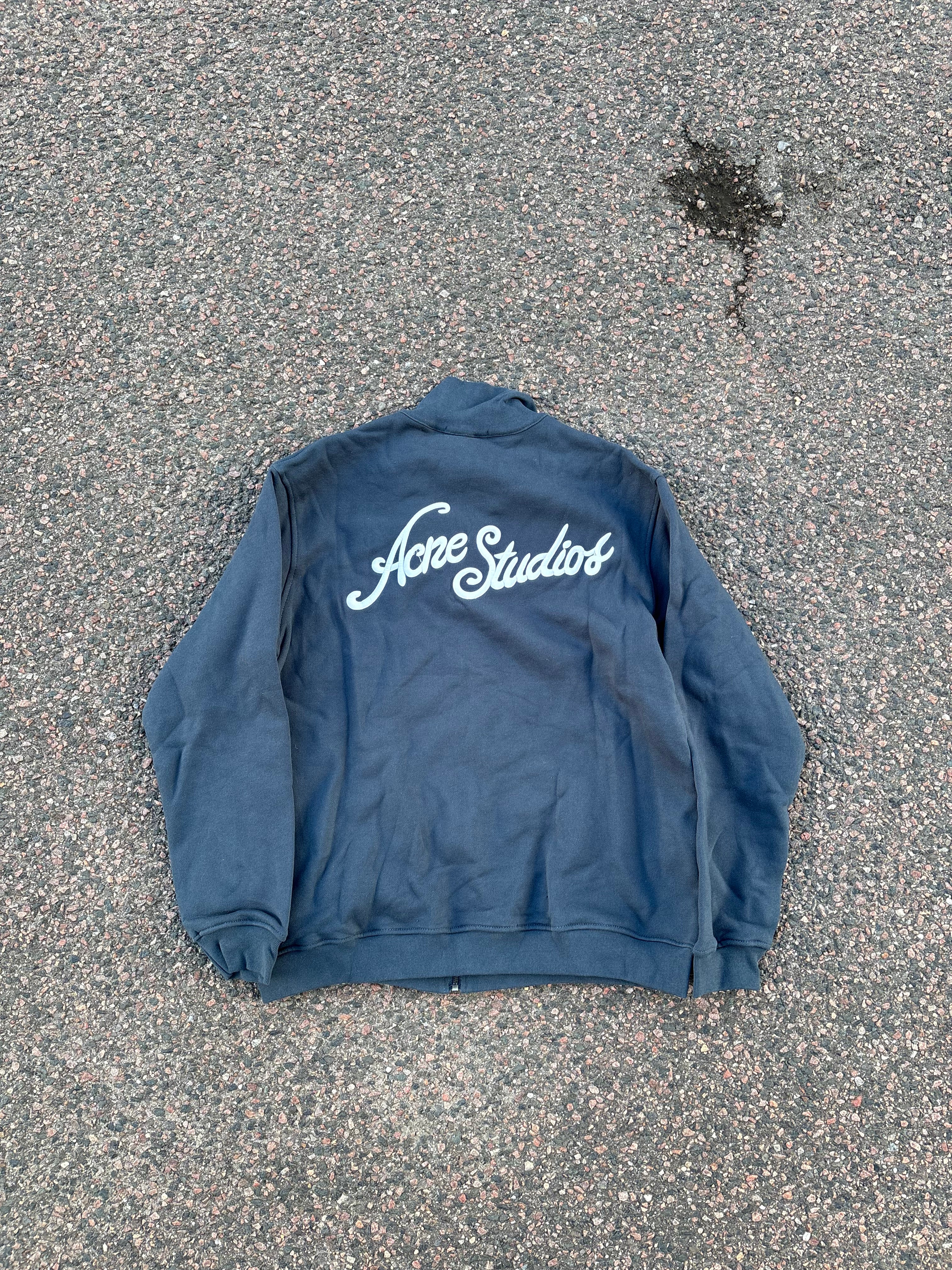 Acne Studios FW25 washed blue zip up