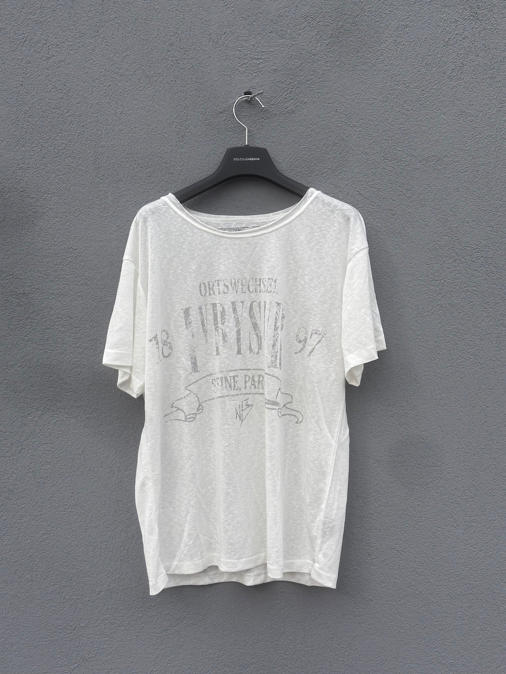 No faith studios paper thin tee white