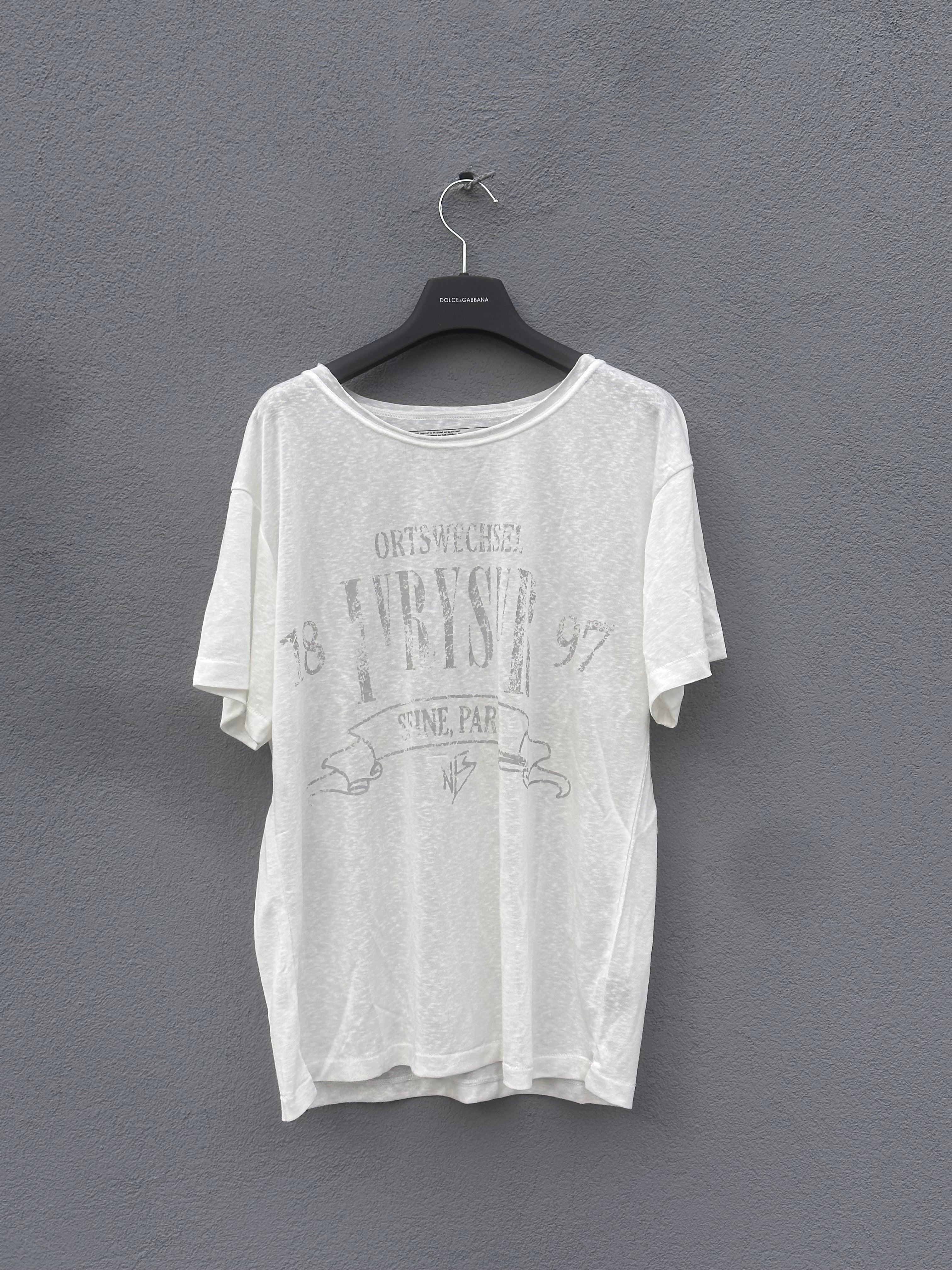 No faith studios paper thin tee white
