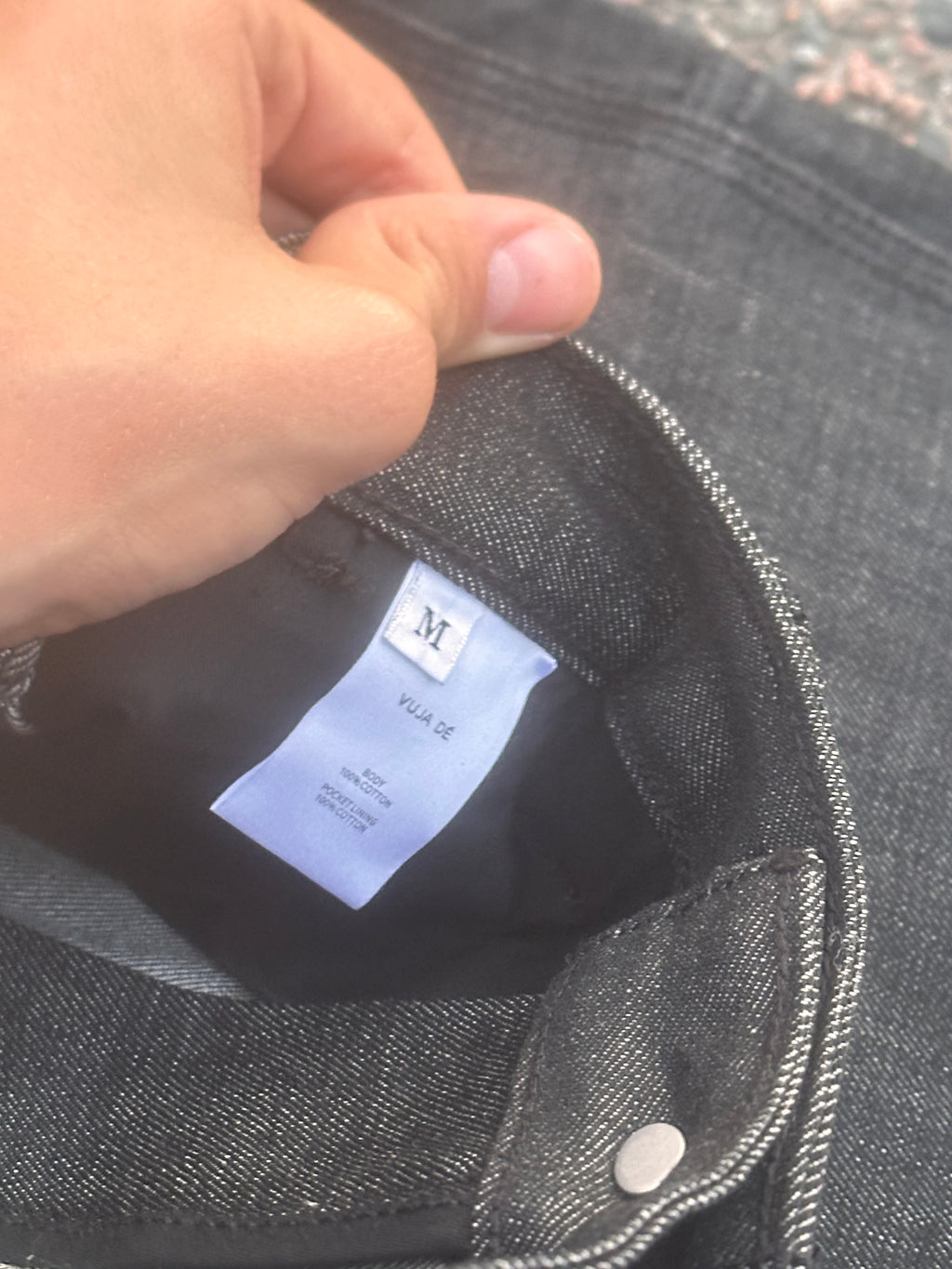 Vuja de raw denim jeans 2022
